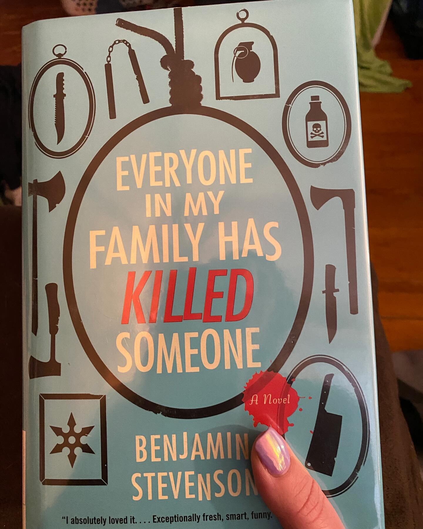 IT&rsquo;S THE WEEKEND! And I&rsquo;m starting a new read #everyoneinmyfamilyhaskilledsomeone borrowed from the @allentownnjpubliclibrary branch of the @moncolibrary system 

And procrastinating going to my office because I can&rsquo;t finish my curr