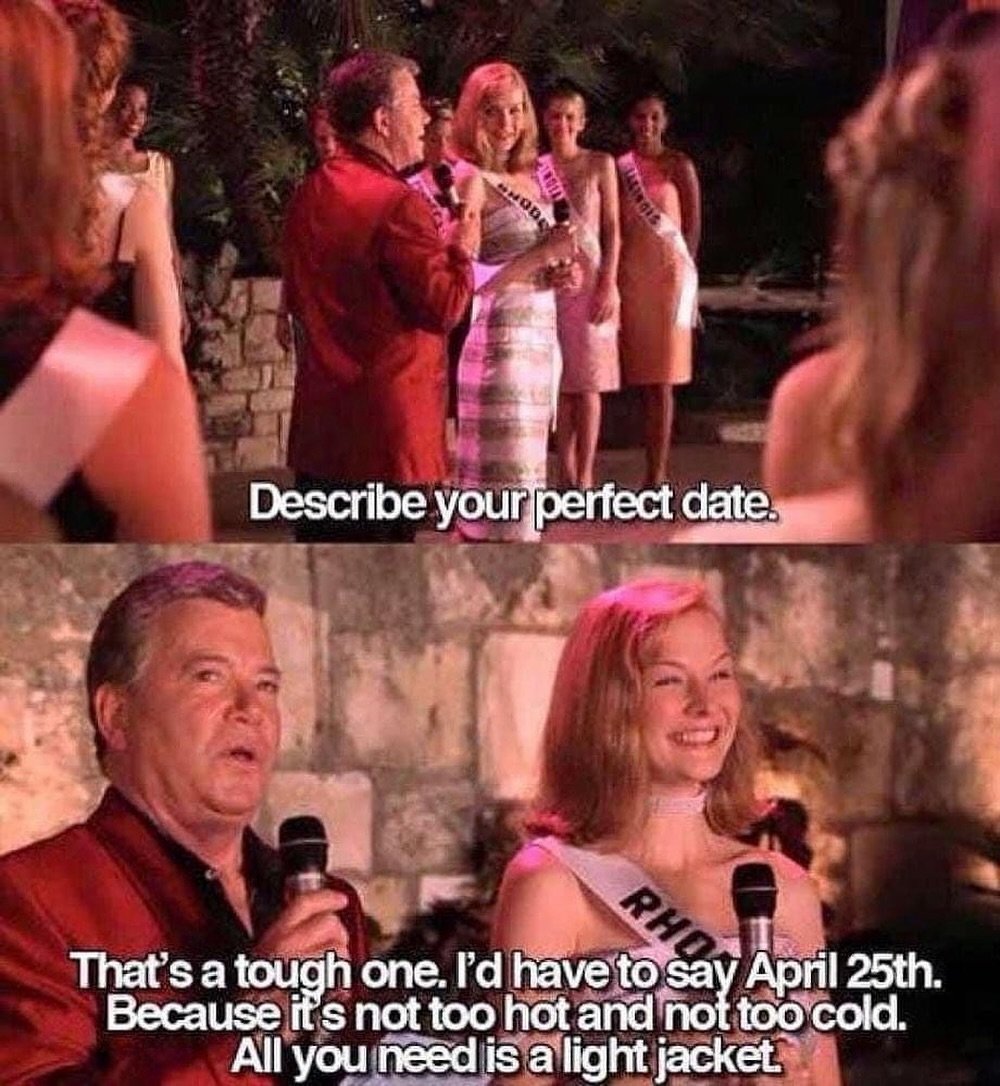🤷🏻&zwj;♀️honestly had to include this again for April 25th I couldn&rsquo;t help myself 

Even better if it&rsquo;s April 25th and you saw your acupuncturist 

💜

💜

#april25th
#perfectdate
#lightjacket 
#nottoohot
#nottoocold 
#misscongeniality 