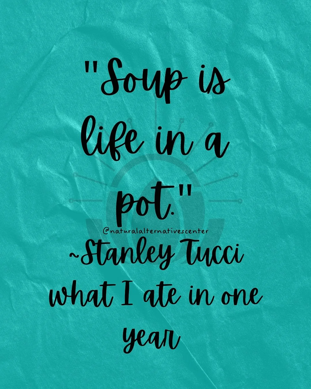 &ldquo;Soup is life in a pot&rdquo; Stanley Tucci @stanleytucci 

It&rsquo;s time to think about eating for the season. And of course it&rsquo;s soup season! I&rsquo;ve already made a broccoli and cheddar so far - how about you? 

I love seeing all t