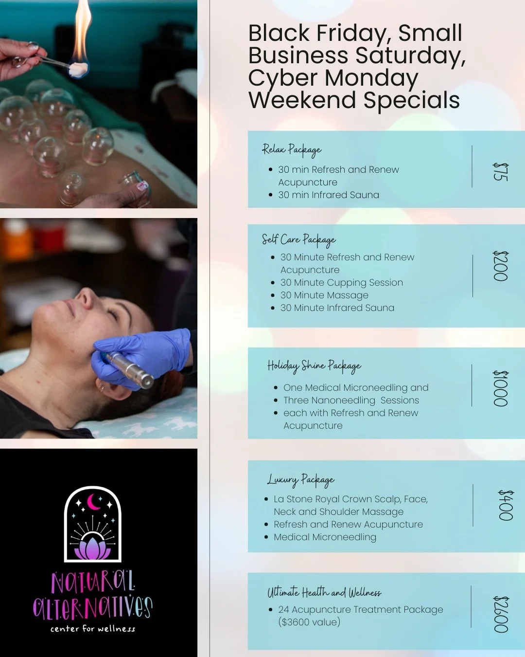 You are going to want to grab these deals while you can! Grab one! Grab them all! 

These packages - at these prices will only be available until Cyber Monday at 11:59 pm

Treat yourself
Treat someone you love

Get them now.

Visit the ⬆️ top link wh