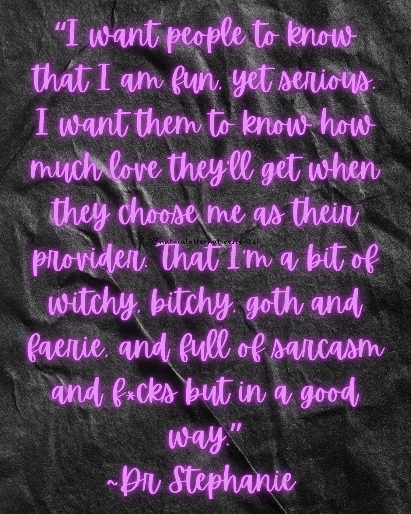 This is me. Unapologetically me.

And it&rsquo;s modified a little from when I originally made this statement to @alyciayervescreative as she was *I think redesigning my logo

&ldquo;I want people to know that I am fun, yet serious. I want them to kn