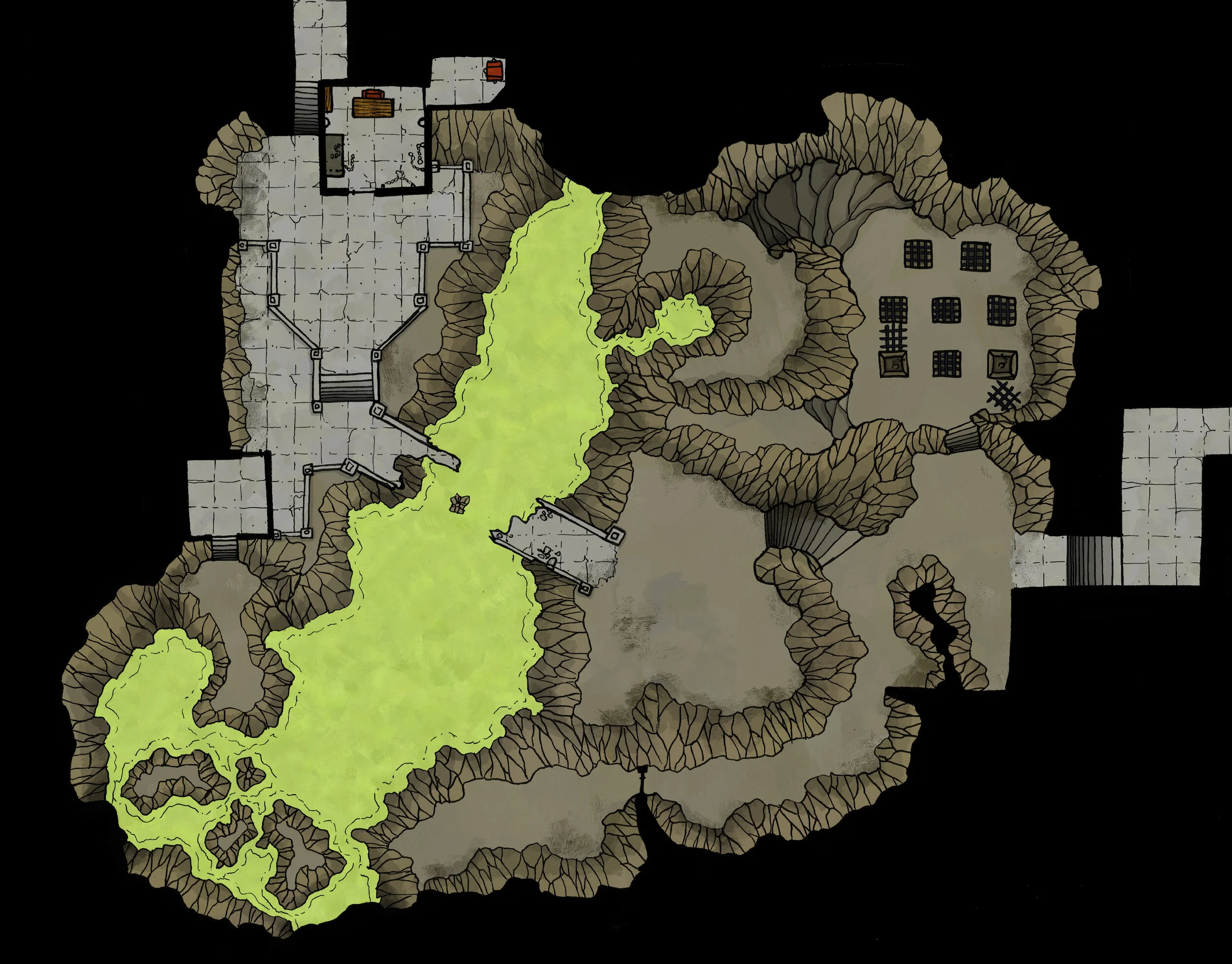 Map 22 - Ruined Dungeon in the Underdark