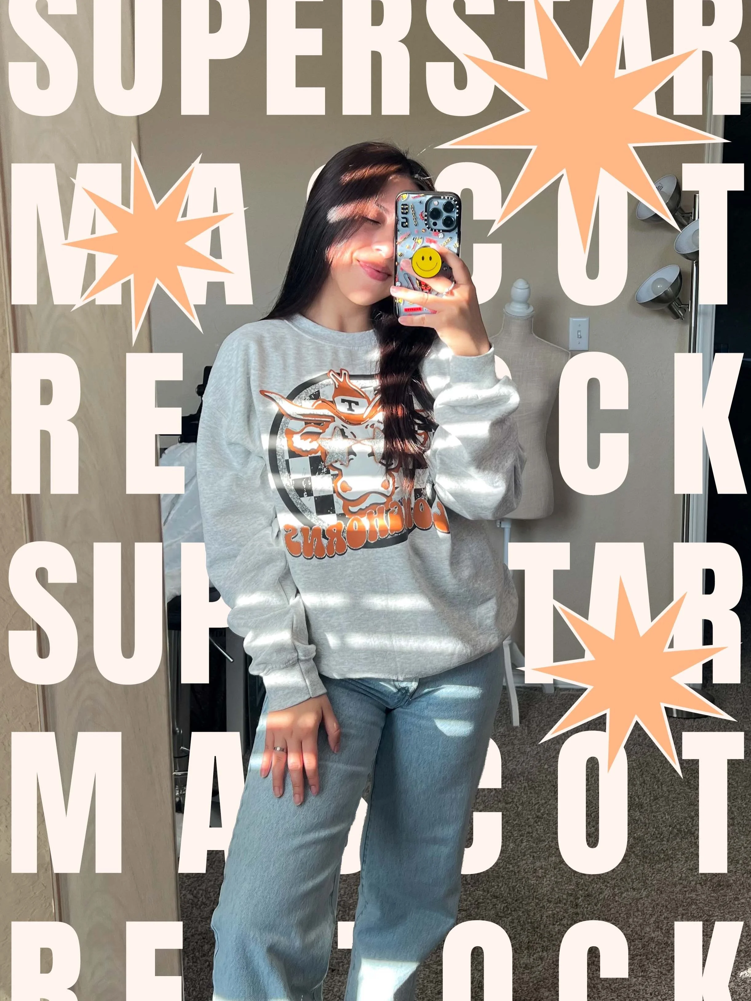 The return of the SUPERSTAR MASCOT!!!🤩

I know nobody wants to think about going back to school but it&rsquo;s upon us.✏️ This year I&rsquo;m thinking about BLACK TEES &amp; SWEATERS or do we want to keep them this Athletic Heather Grey??? 

VOTE on