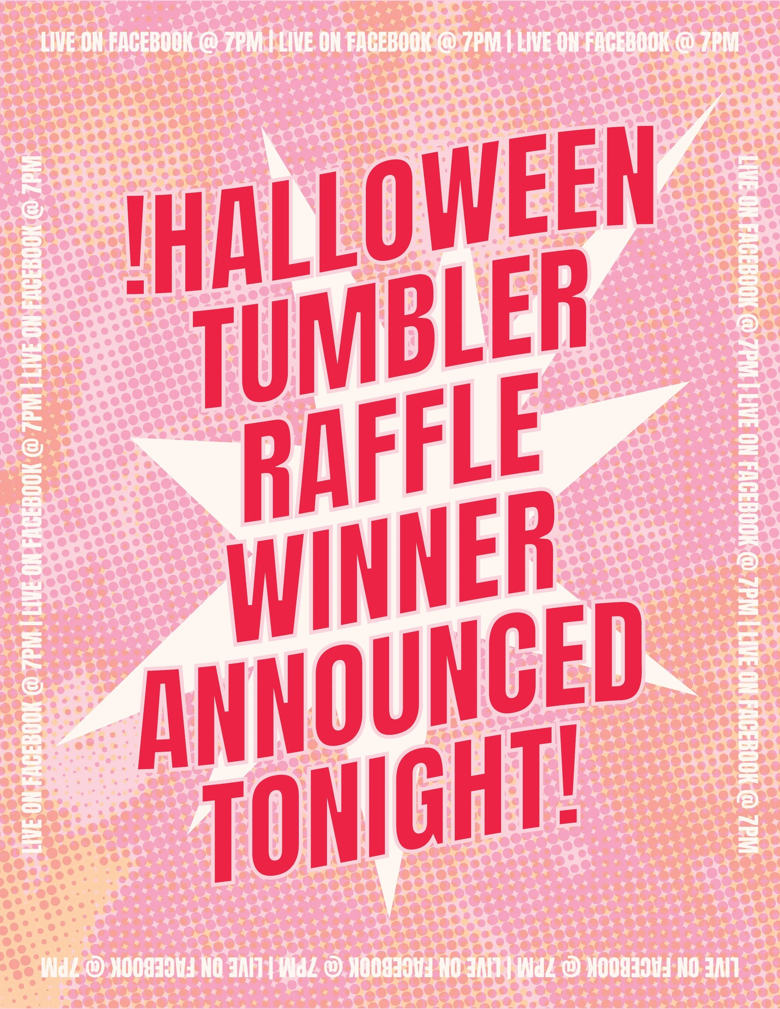 💥!THE AGV HALLOWEEN TUMBLER RAFFLE IS OFFICIALLY CLOSED!💥 It&rsquo;s time to find out who our FOUR WINNERS will be!👻🦇🔮🕷️

I&rsquo;ll be going live tonight through Facebook at 7PM to spin for the winners, so come hang out and see who takes home 