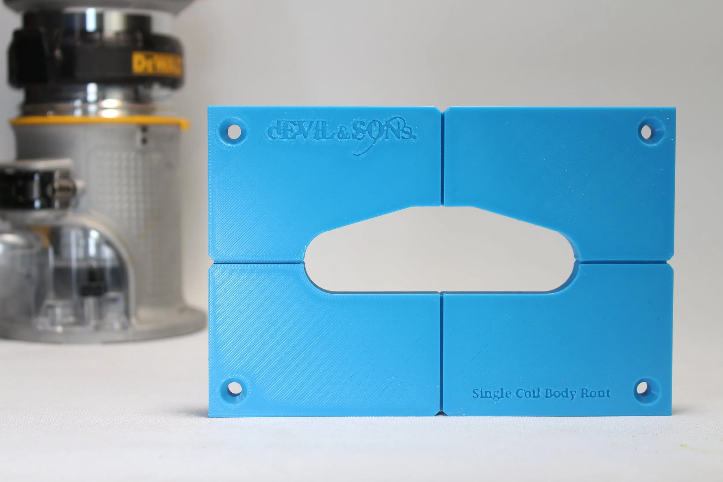 Single Coil Guitar Pickup Routing Template