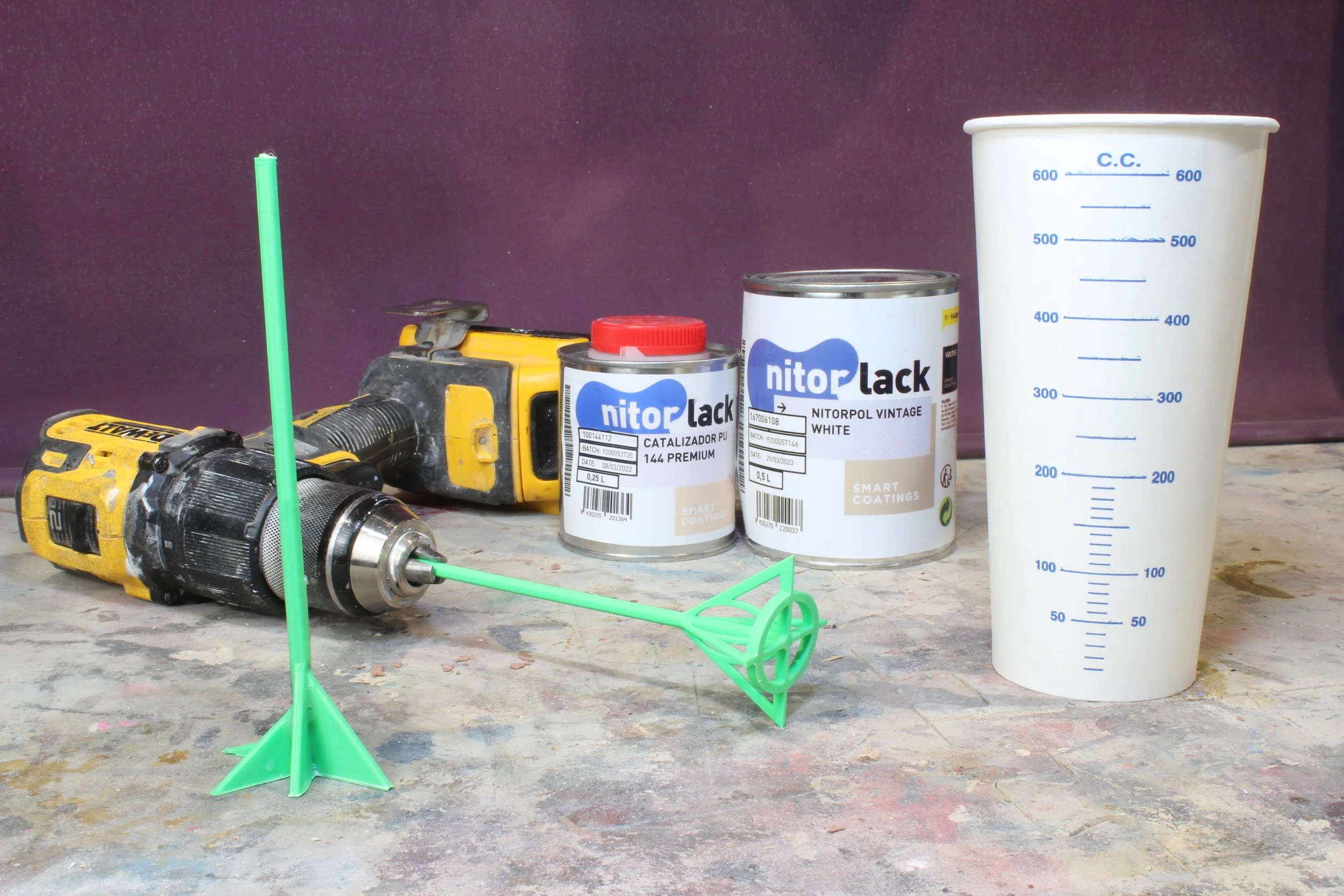 Paint Mixing Drill Attachments (3D Print Files)