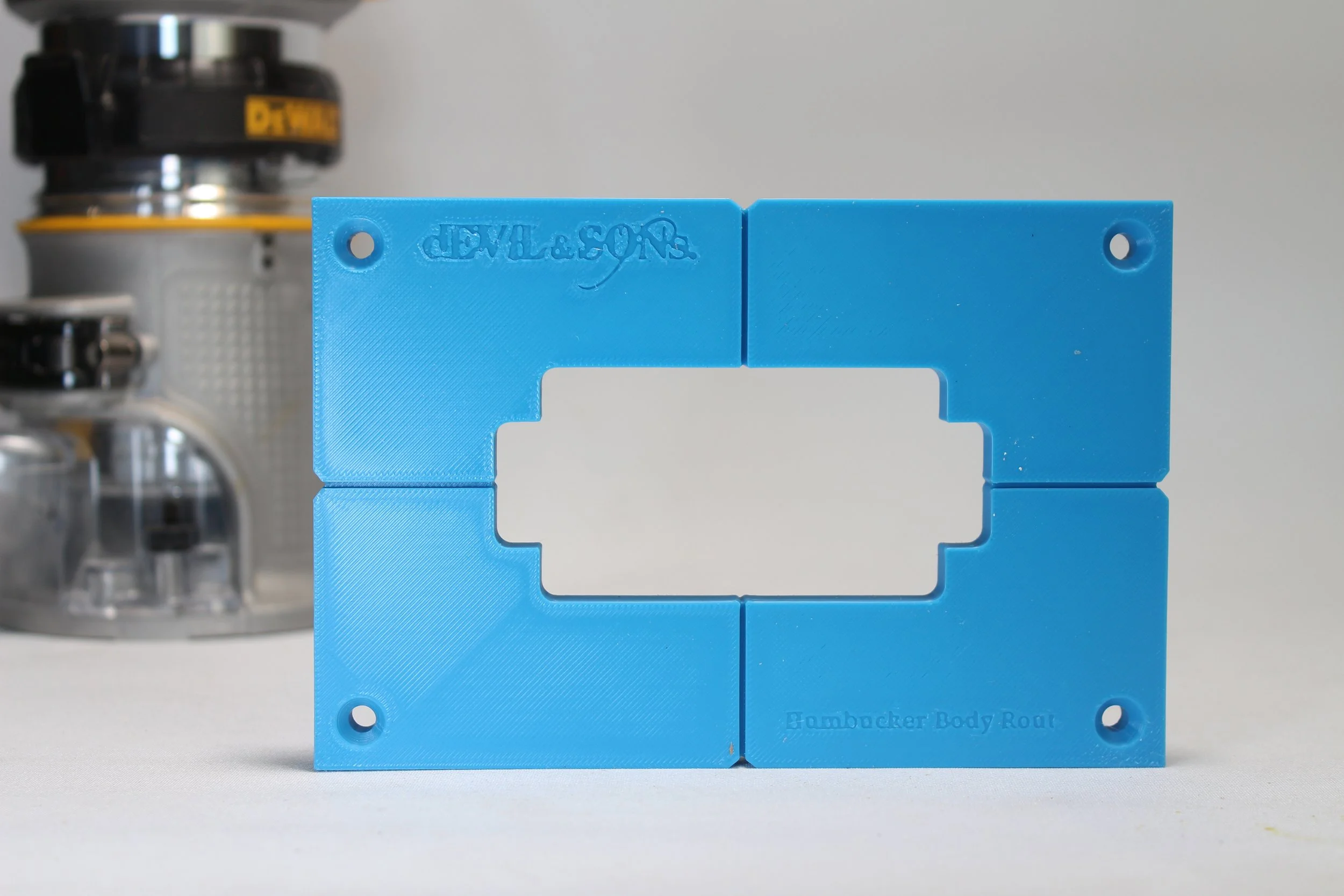 Humbucker Guitar Pickup Routing Template