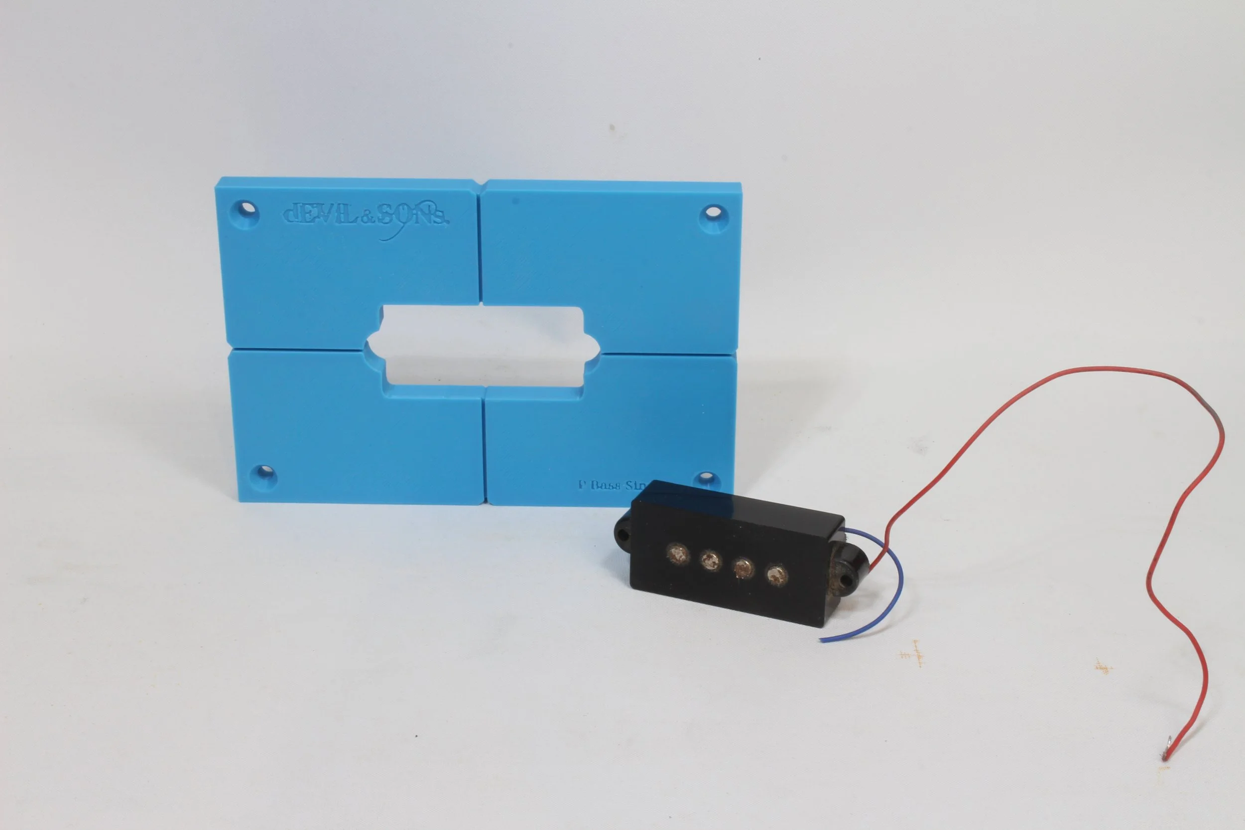 P Bass Split Pickup Routing Template (Single)