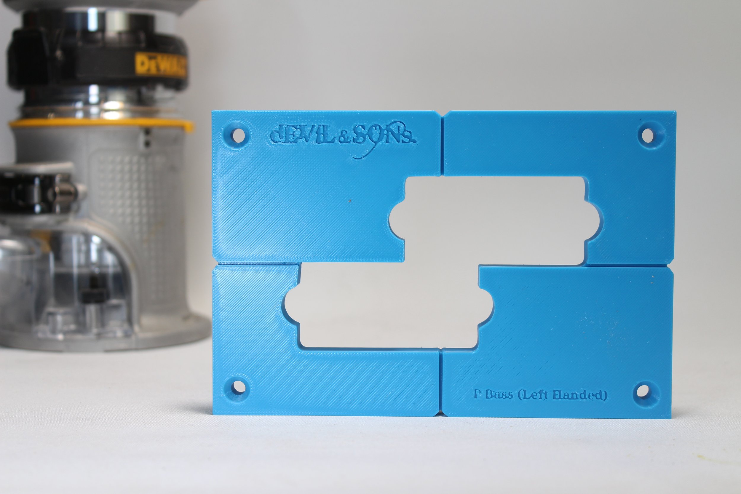P Bass Split Pickup Routing Template (Left Handed)