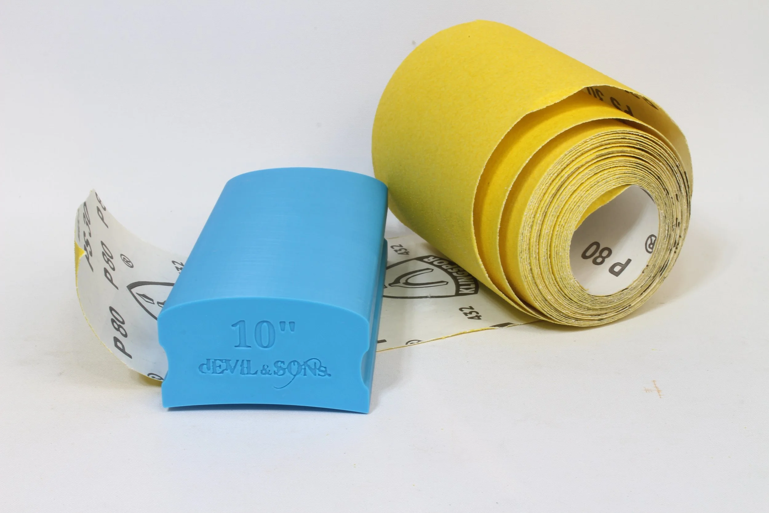 10" Guitar Fretboard Radius Sanding Block (150mm Long)