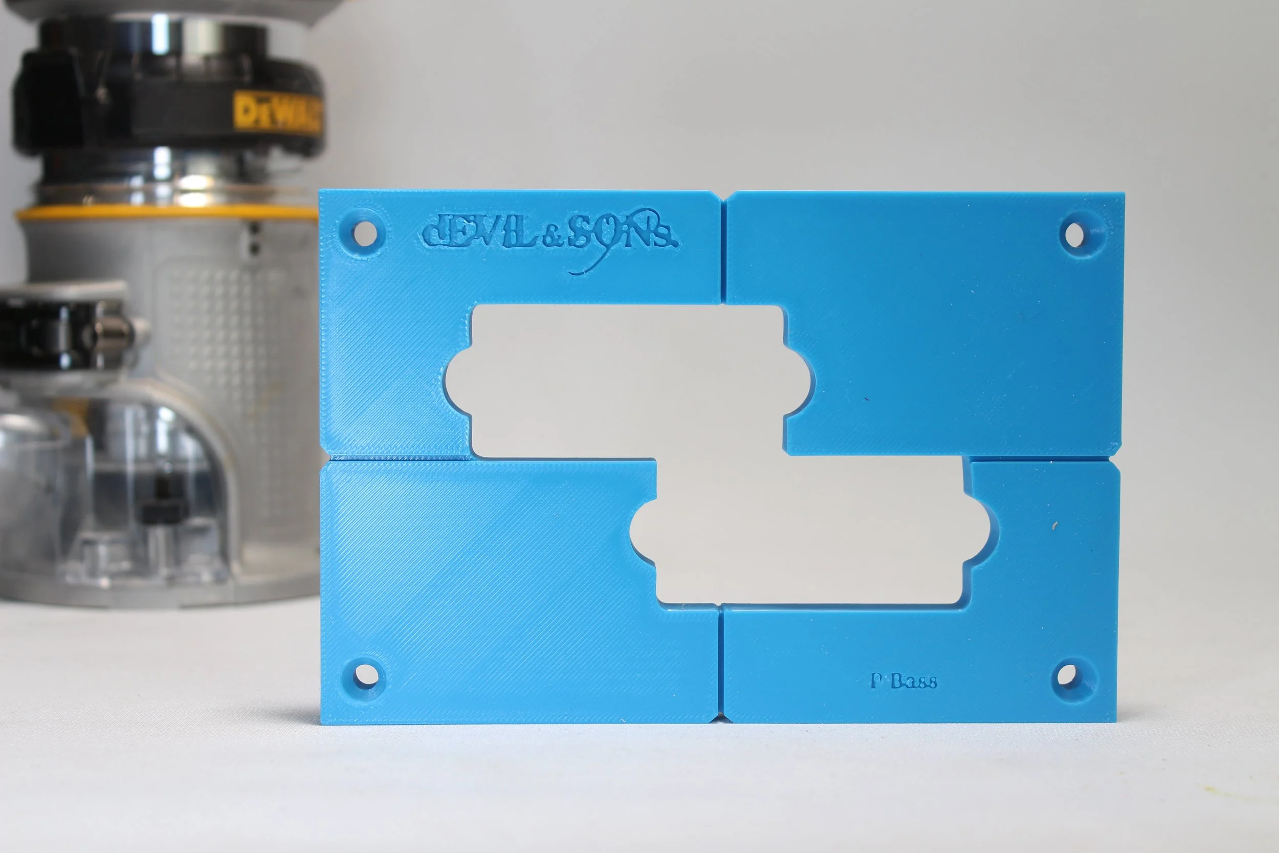 P Bass Split Pickup Routing Template