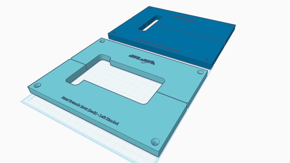 Stratocaster Tremolo Router Template LEFT HANDED (3D Print Files)
