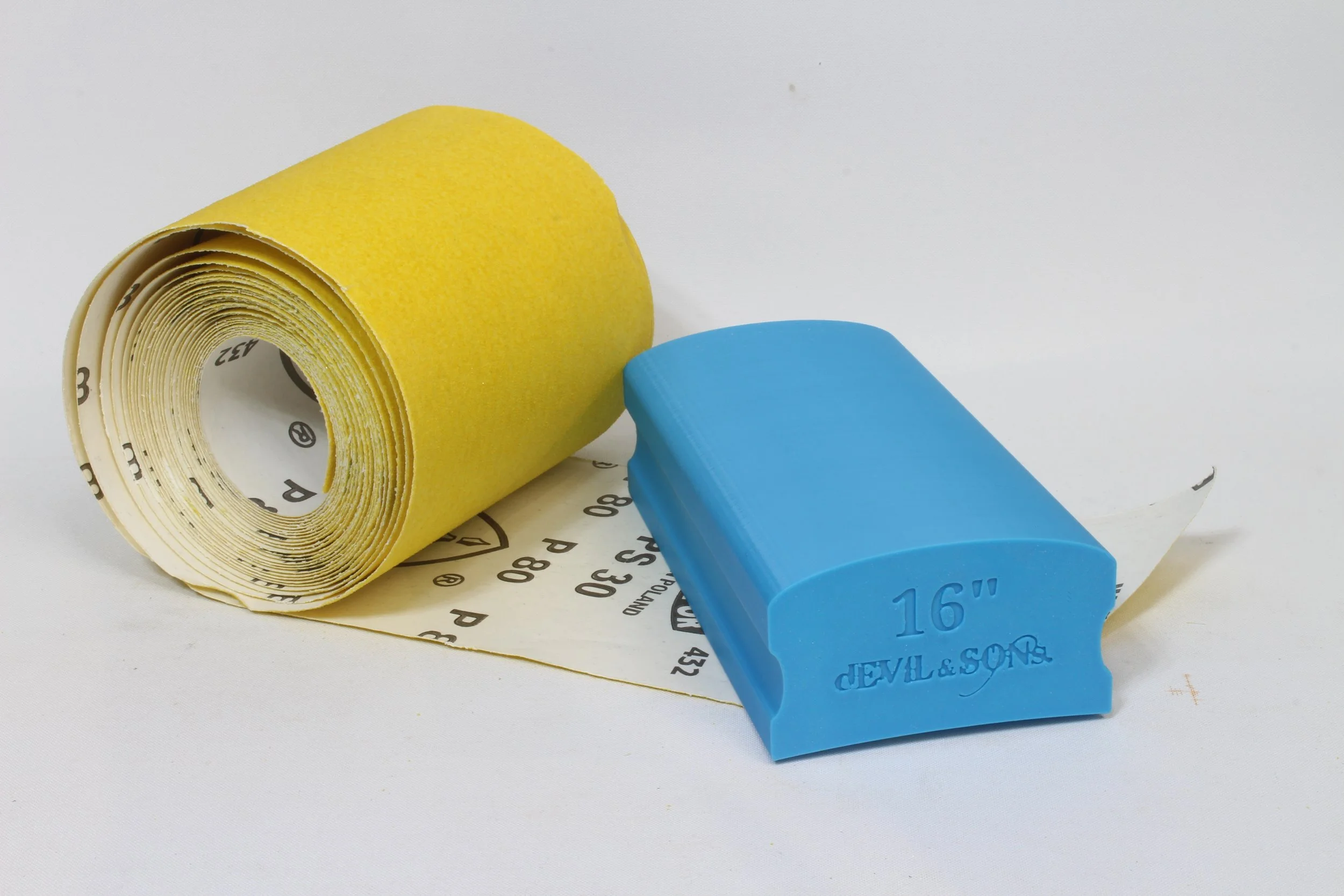 16" Guitar Fretboard Radius Sanding Block (150mm Long)