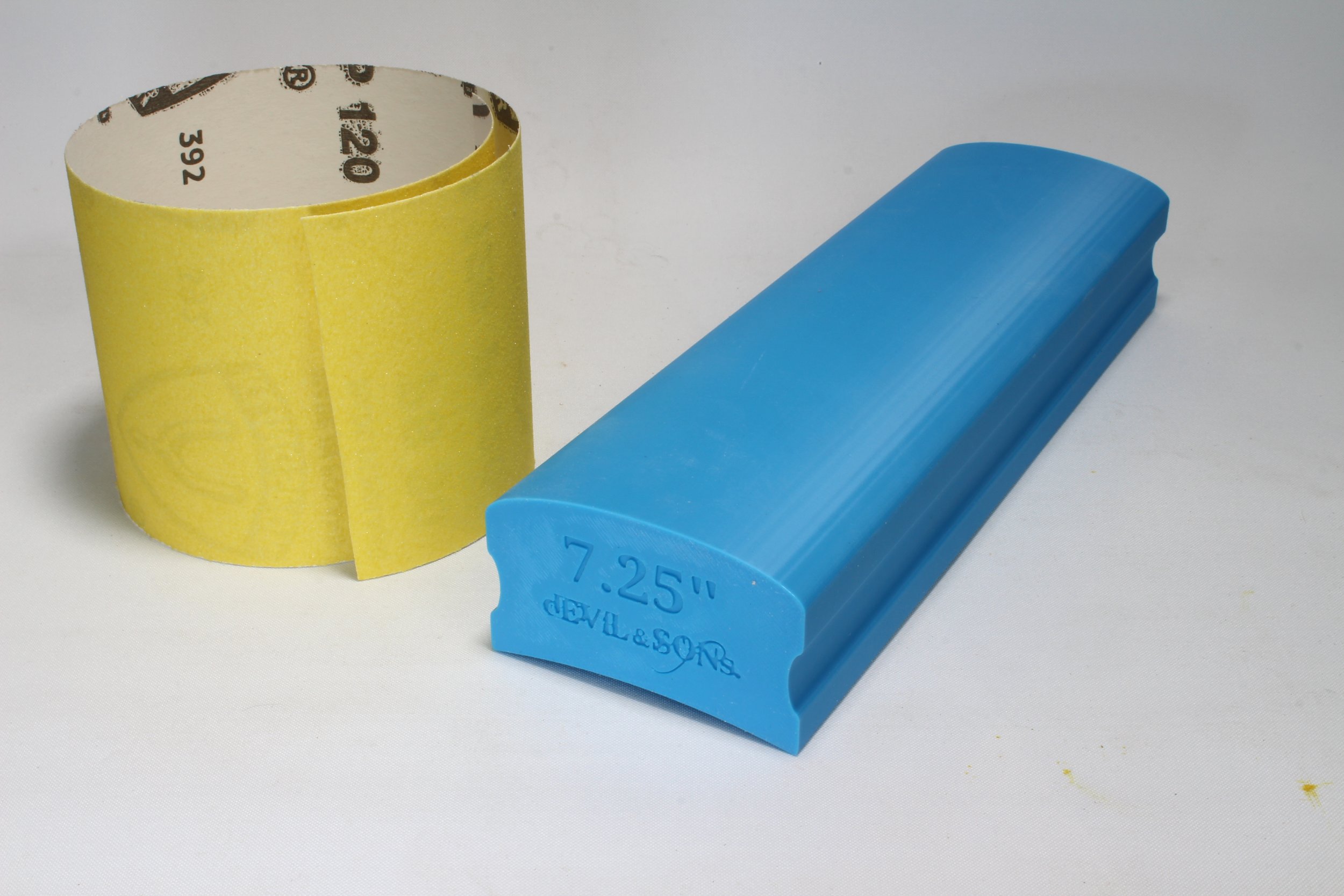 7.25" Guitar Fretboard Radius Sanding Block (250mm Long)