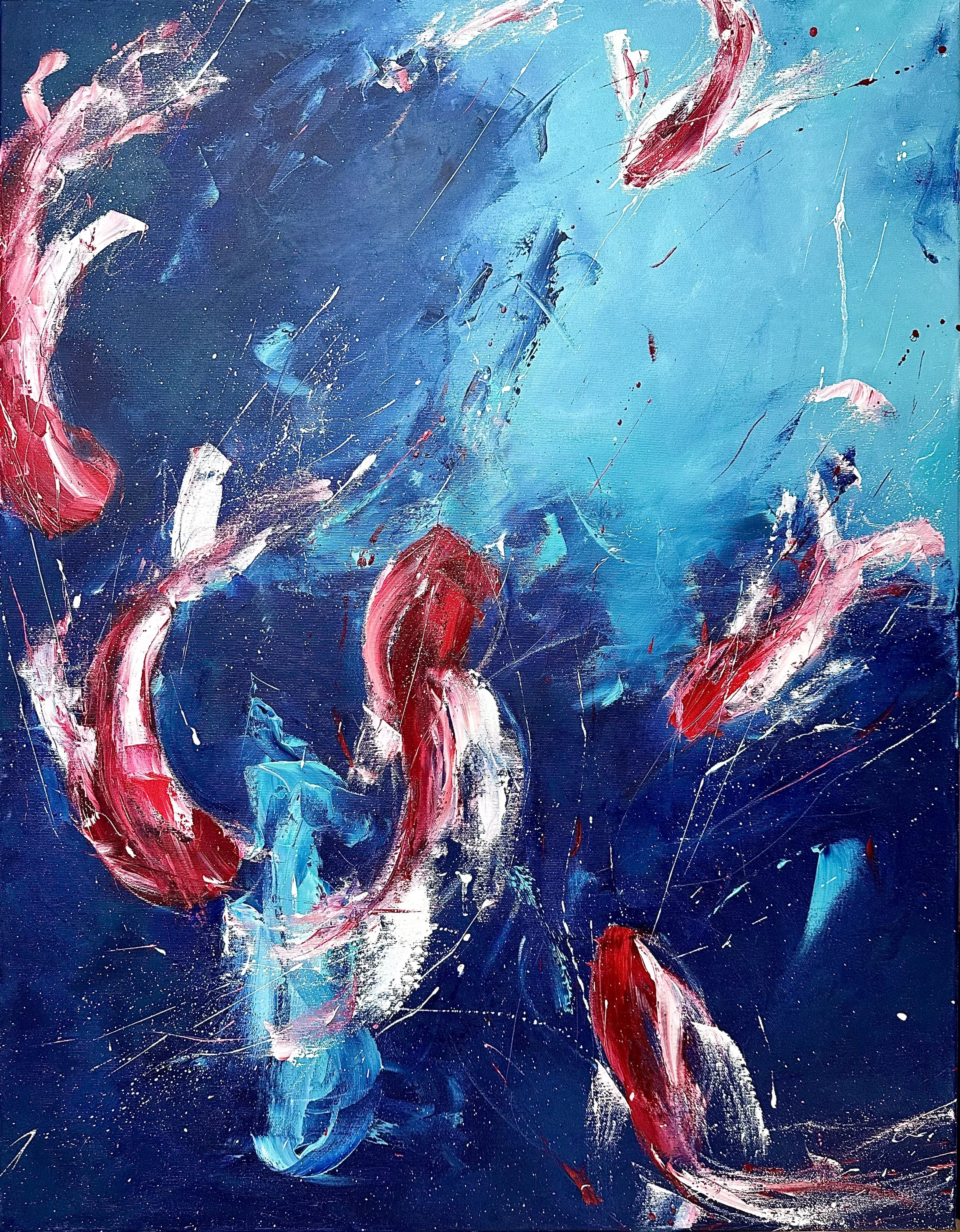 Dancing in the water, 80x60cm, 1.360,-Euro