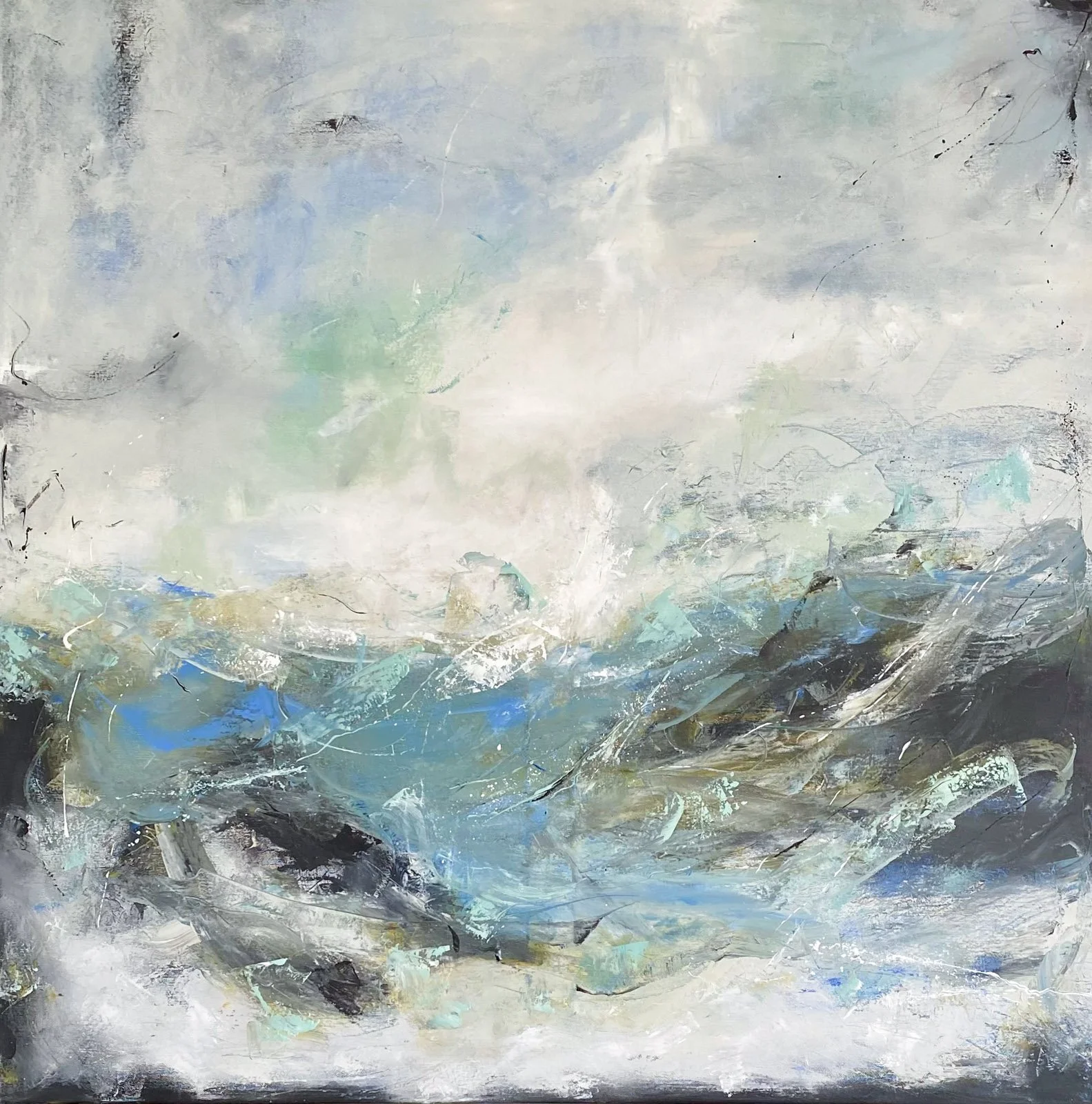 Storm 90x90cm SOLD!