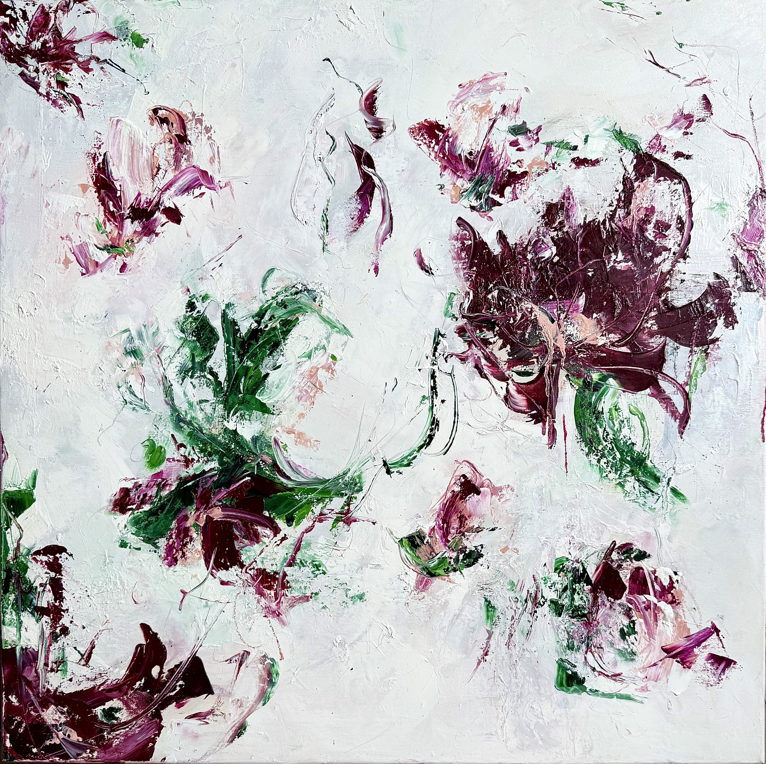 Floral Explosion, 80x80x2cm, 1.830,-€