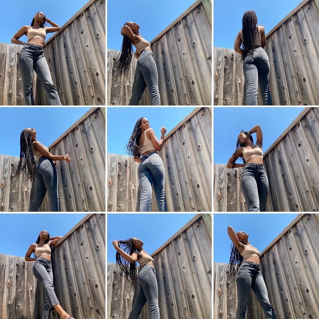 @keyonnamarisha created this cute collage in collaboration with @jbd_label featuring their jeans in the most perfect fit! 👖💖

🌺ABOUT THE CREATOR🌺
Keyonna loves to share open and honest reviews on haircare, health, wellness, and skincare on her so