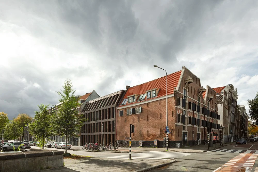 straatbeeld gevel , Foliestraat, Amsterdam-Ronald Janssen Architecten, fotograaf Sebastian Van Damme