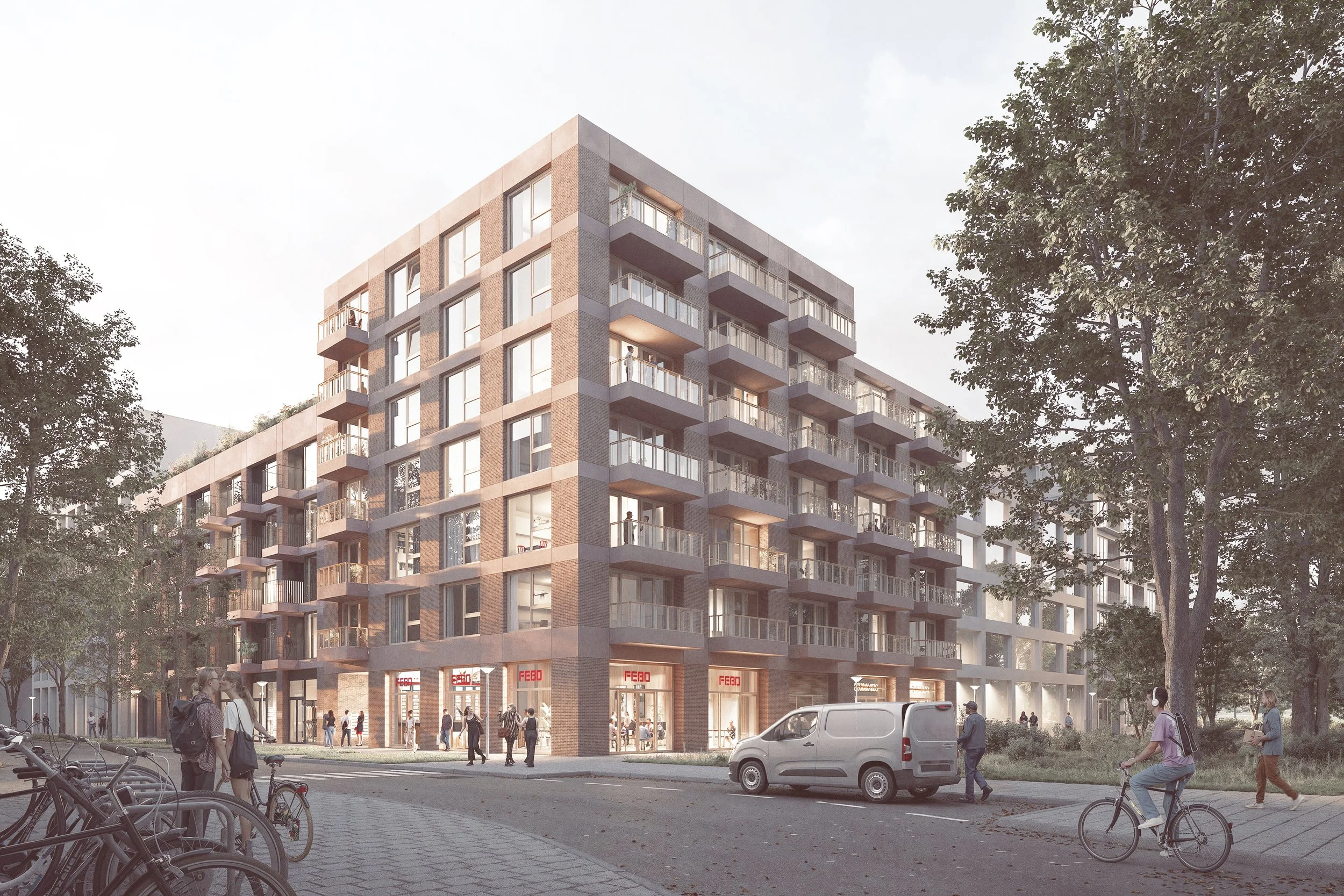 straatbeeld visual, Klaprozenbuurt C12-13, Amsterdam-Ronald Janssen Architecten