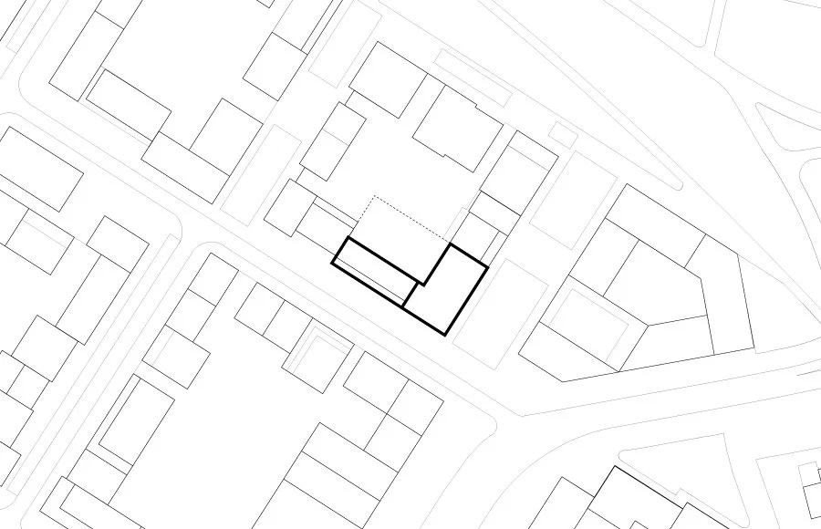 situatie tekening, Klaprozenbuurt C12-13,  Amsterdam-Ronald Janssen Architecten