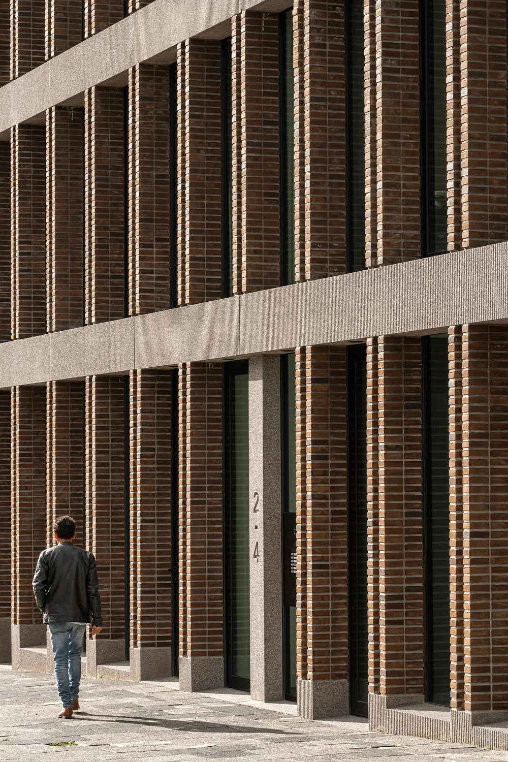 voorgevel fragment, Foliestraat, Amsterdam-Ronald Janssen Architecten, fotograaf Sebastian Van Damme