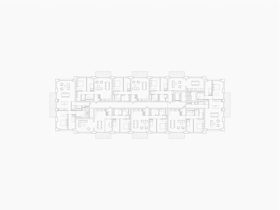plattegrond blok 3, Geuzenpark, Hilversum-Ronald Janssen Architecten