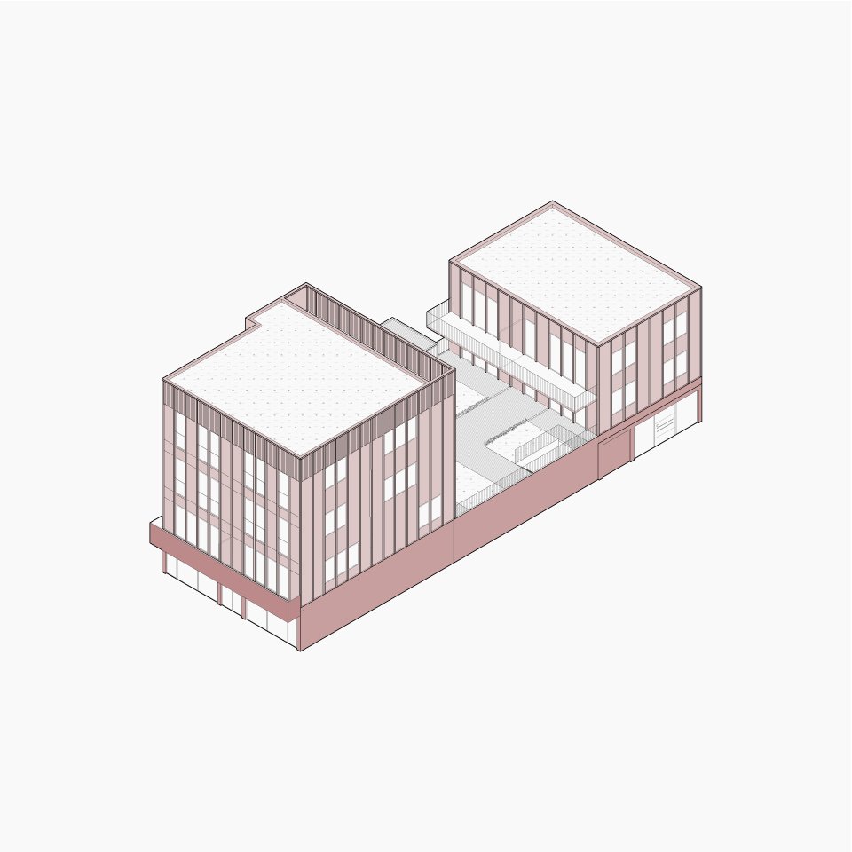 isometrie, Kruisweg, Hoofddorp - Ronald Janssen Architecten