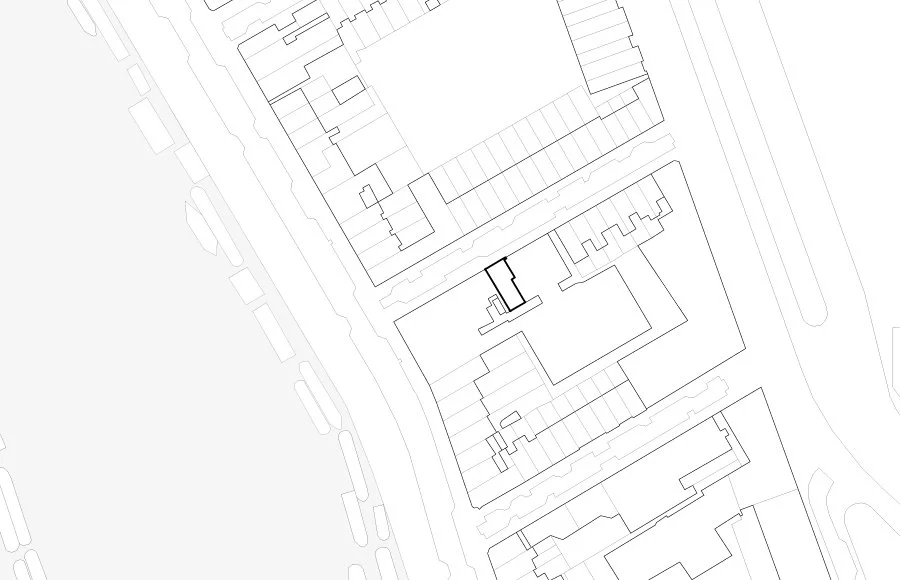 situatie tekening, Graaf Florisstraat, Amsterdam-Ronald Janssen Architecten