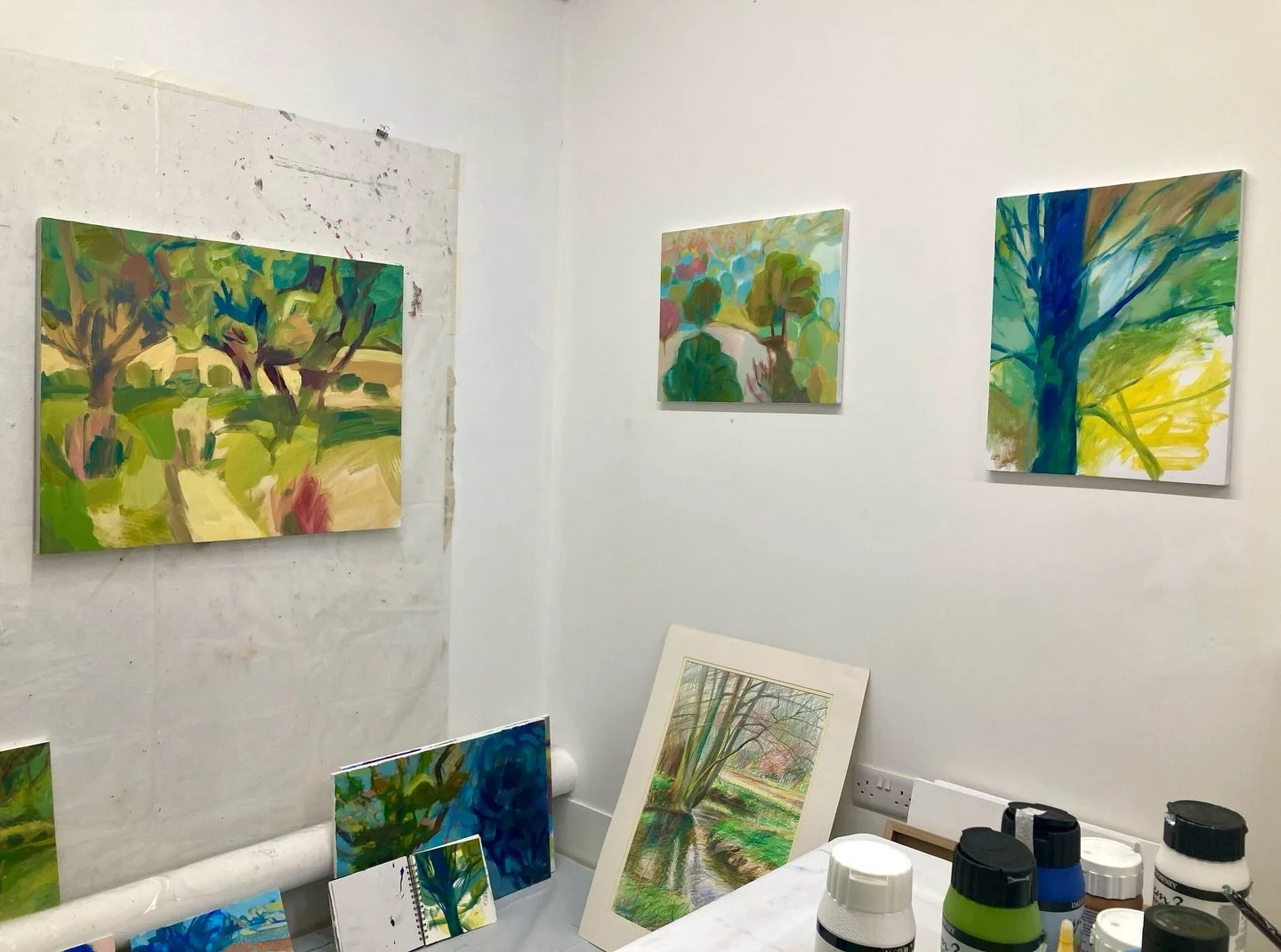 Things happening in the studio this week. I was trying to explain this morning to a friend that it&rsquo;s in the doing that I uncover the direction of the painting. I might have an idea which may even be a complete composition but it&rsquo;s only wh