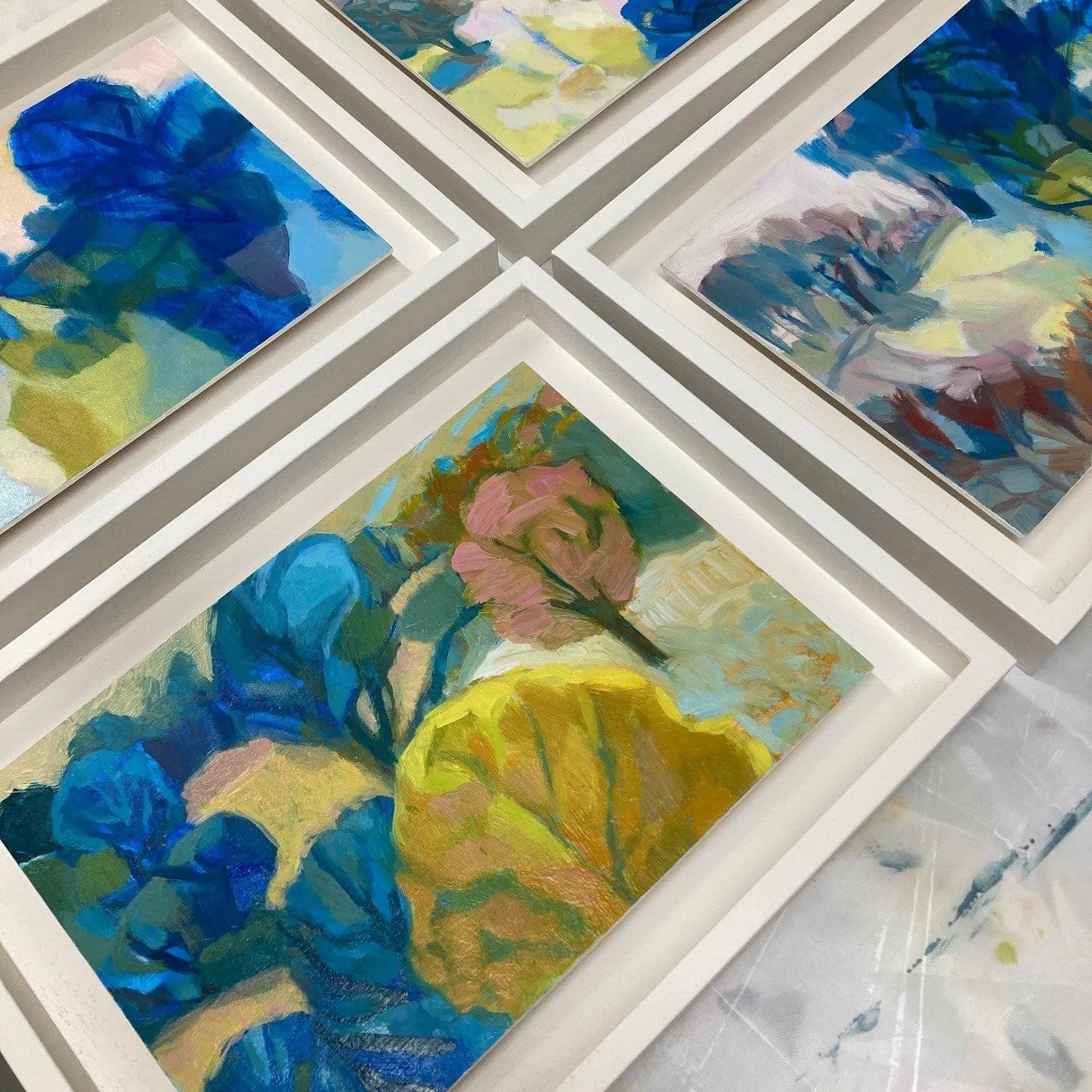 The countdown to my exhibition begins.

Everything is now hung and waiting in this beautiful space.

The work on show has developed over time - moving from drawing into painting and collage - gradually building a visual story based on trees and lands