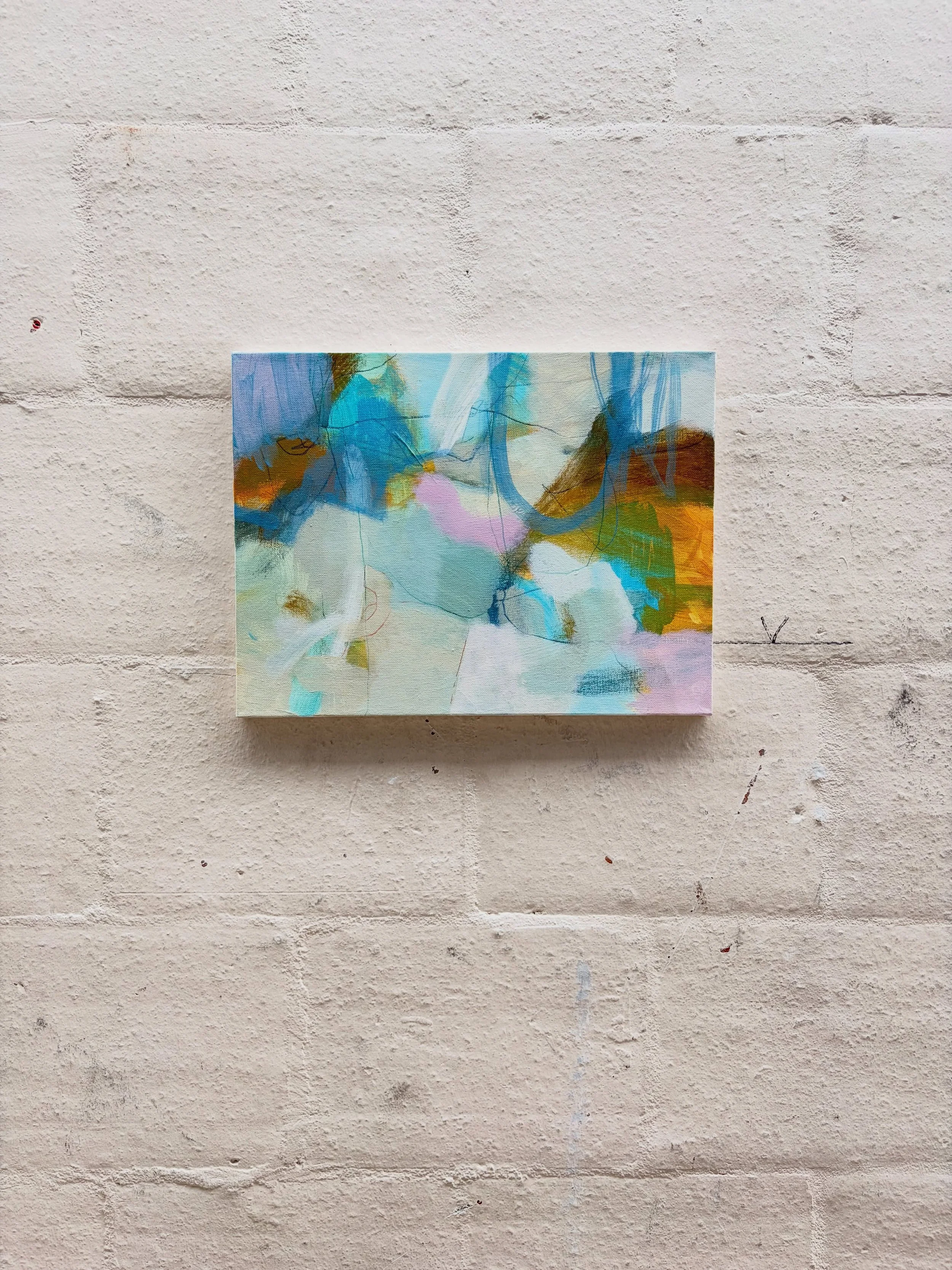 Working on some abstract pieces. Some form of landscape may or may not emerge. I love the following quote from David Hockney. He spoke so clearly about making art. No airs or graces.
 
&lsquo;When you stop doing something it doesn&rsquo;t mean you&rs