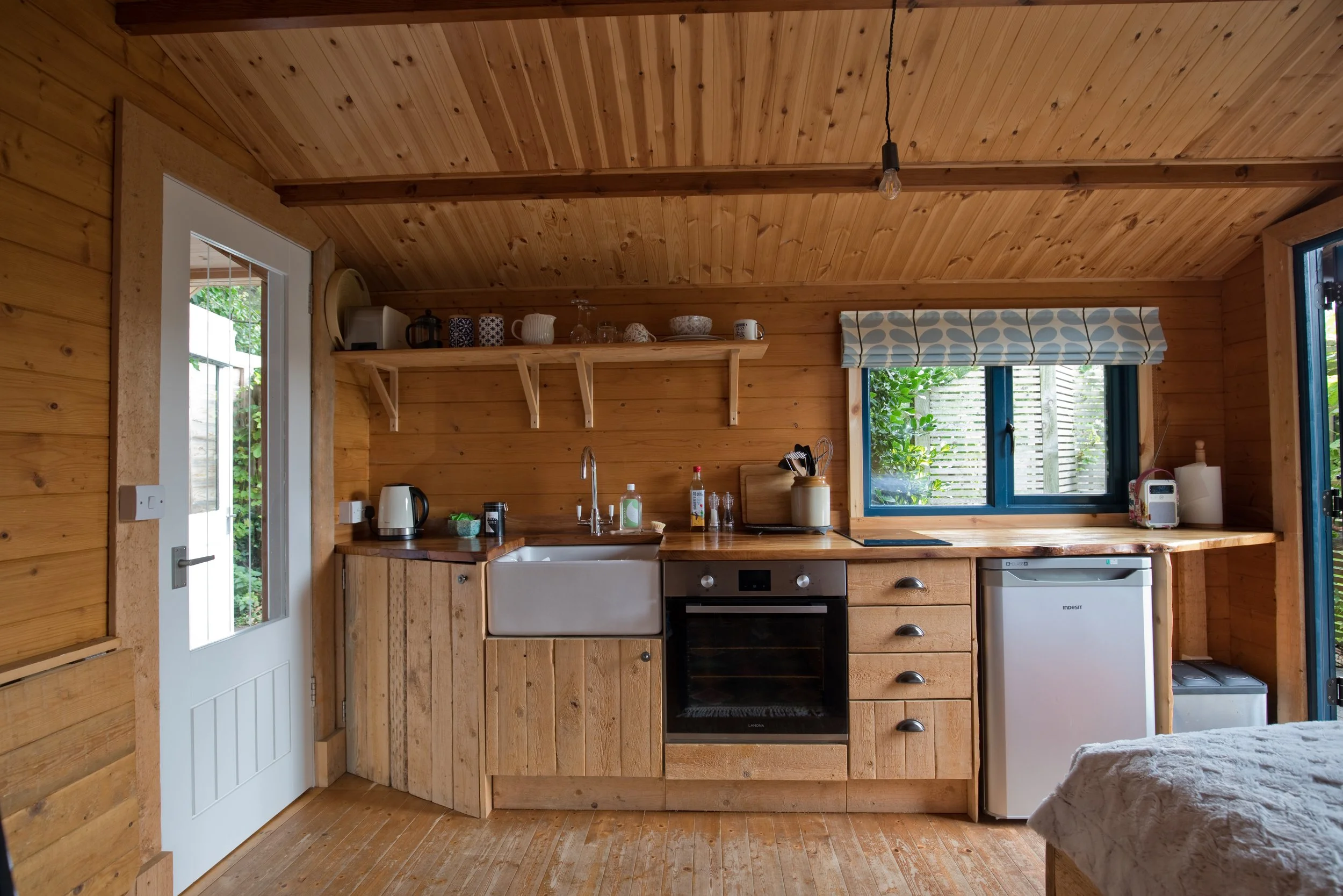 Fully fitted kitchen at the Secret Cabin