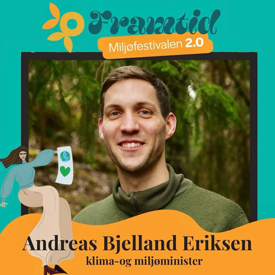 🌍 Vi f&aring;r storfint bes&oslash;k p&aring; Framtid-Milj&oslash;festivalen 2.0!
Klima- og milj&oslash;ministeren kommer for &aring; v&aelig;re med i &aring;pningen av festivalen og vil dele sine perspektiver p&aring; Oslofjorden &ndash; en av v&ar