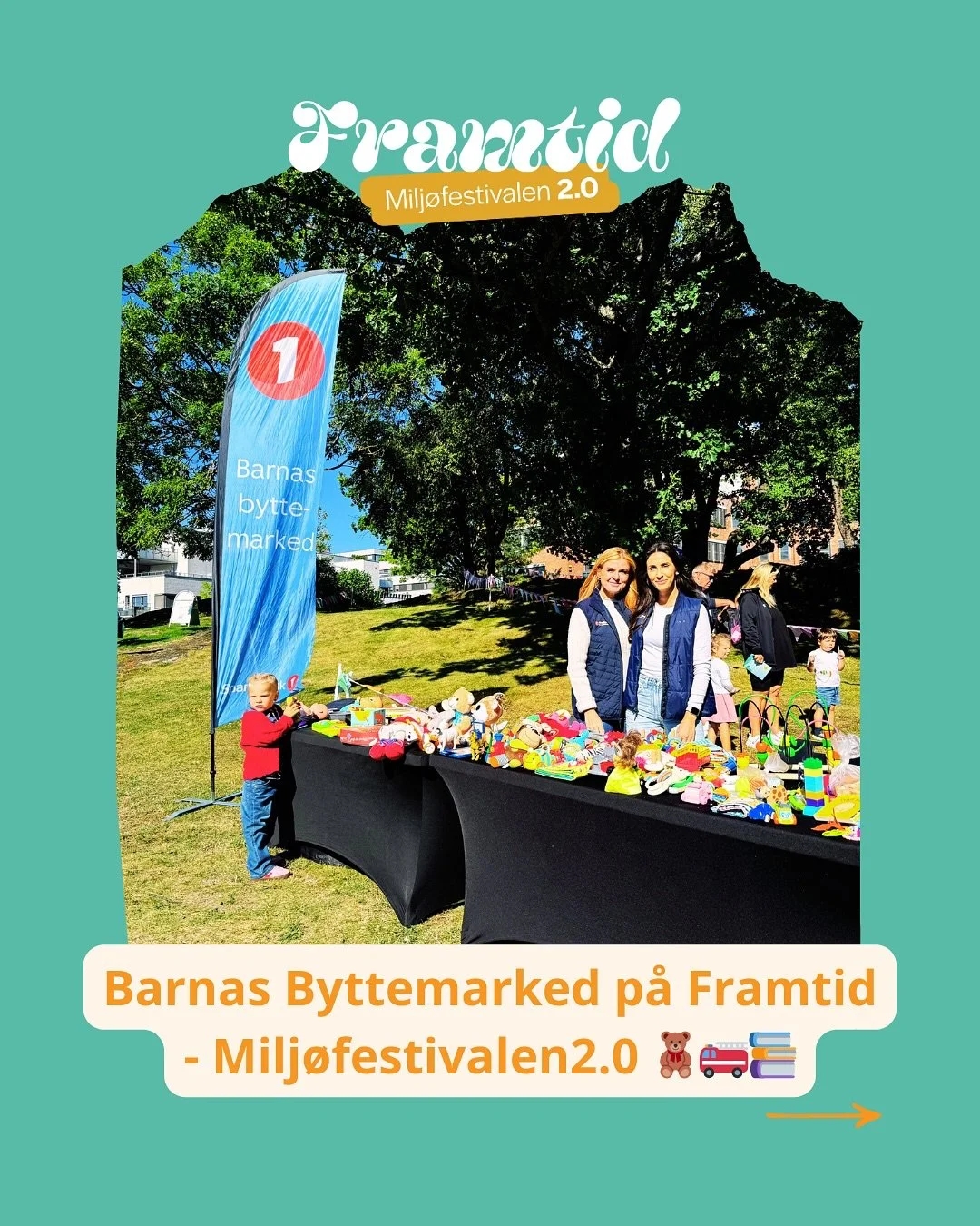 Barnas Byttemarked p&aring; Framtid🧸🚒📚

Finn frem en gammel leke, ta den med til festivalen og bytt inn til en annen leke p&aring; standen til v&aring;r hovedst&oslash;ttespiller - SpareBank 1 &Oslash;stfold Akershus 🌱

Festivalen &aring;pner &la