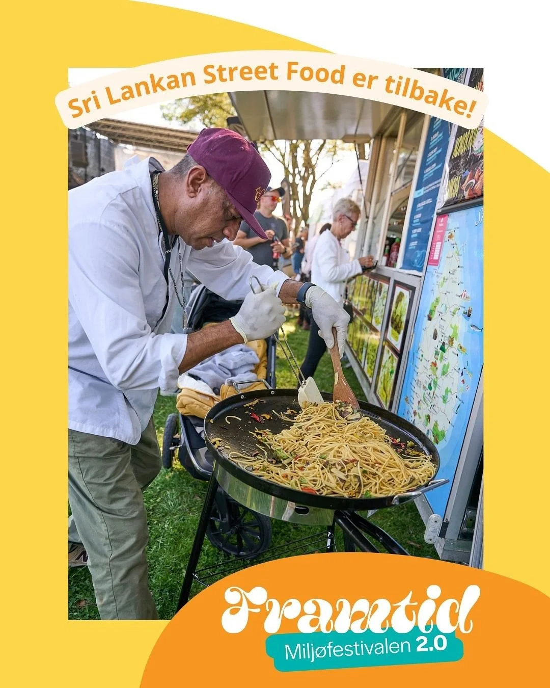 Sri Lankan Street Food kommer tilbake p&aring; Framtid - Milj&oslash;festivalen2.0! 🤤

Og de kommer med en skikkelig digg meny 🤩 Kom og pr&oslash;v autentiske, plantebaserte Srilankiske retter proppfulle av gode r&aring;varer og smak🔥