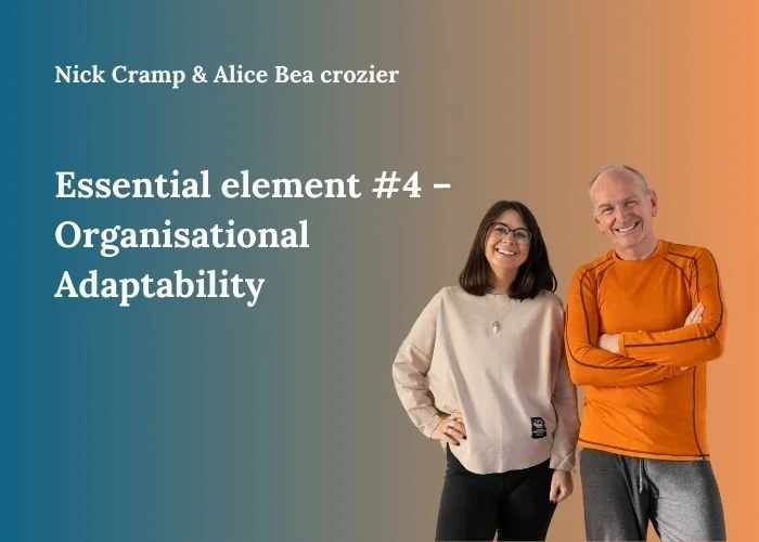 Essential element #4 – Organisational Adaptability