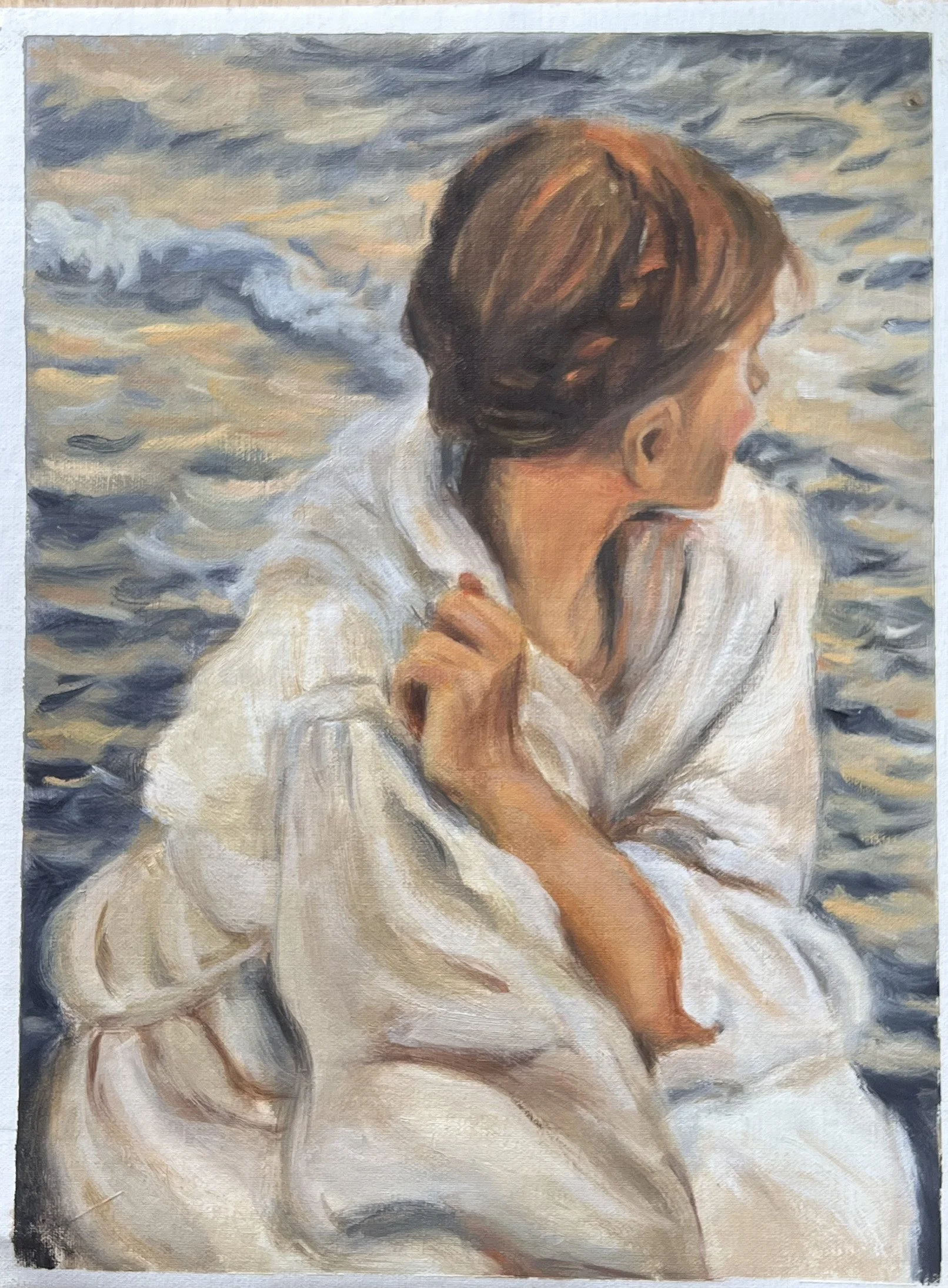 Woman by the Sea oil painting