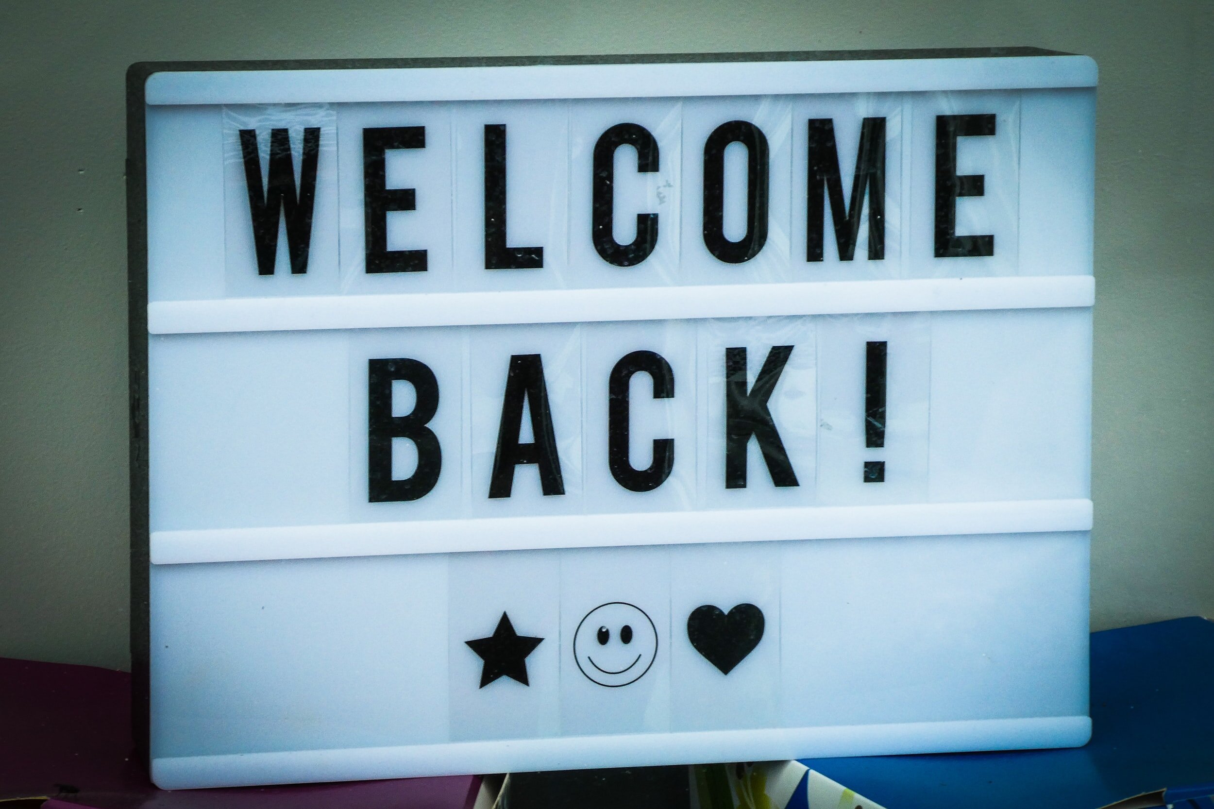 The best way to welcome back our staff and students…..