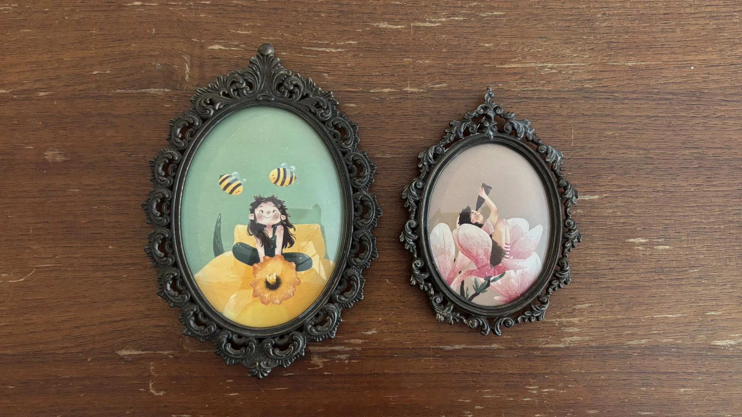 Cornicine vintage in ferro battuto: piccola 25€, grande 30€