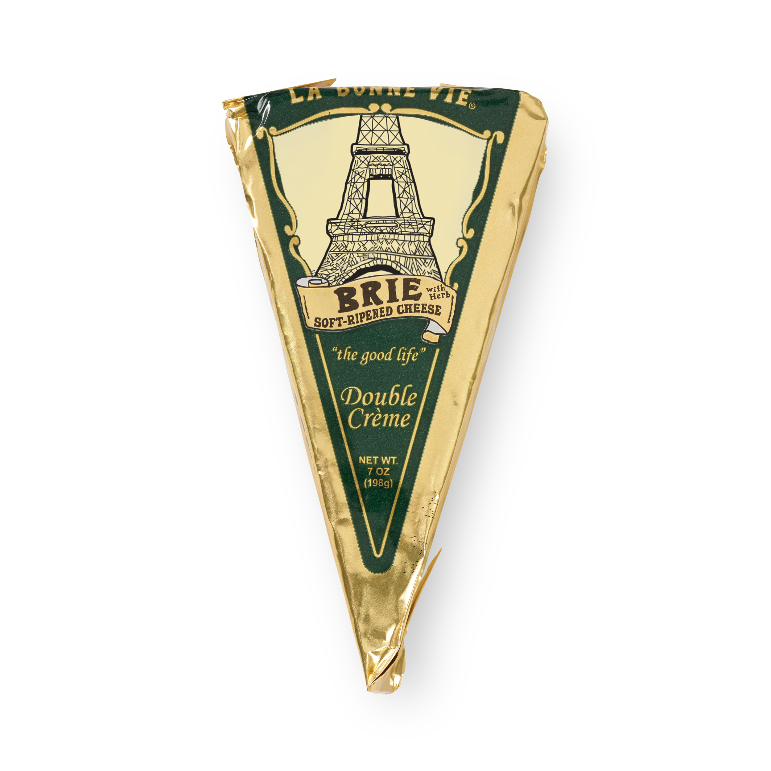 7 oz Double Creme w/ Herbs Gold Wedge