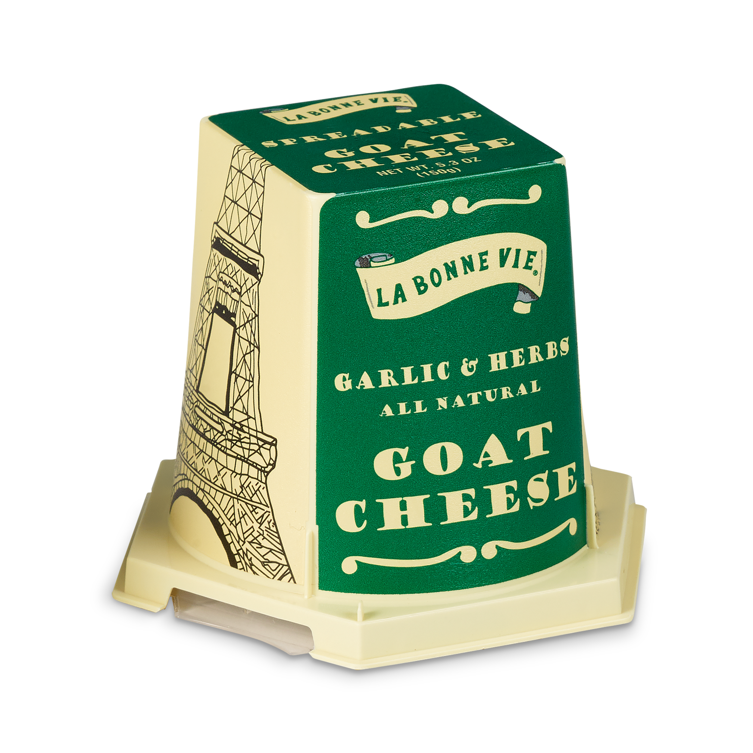 5.29 oz Garlic & Herb Goat Cheese Pyramid