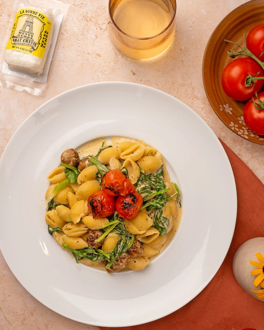 Creamy, lemony, and full of flavor, this pasta is made with our Meyer Lemon Goat Cheese and comes together in under 30 minutes! 🍋  Whether it&rsquo;s a weeknight dinner or a quick date-night dish, it&rsquo;s always a win.

Want the recipe? Comment '