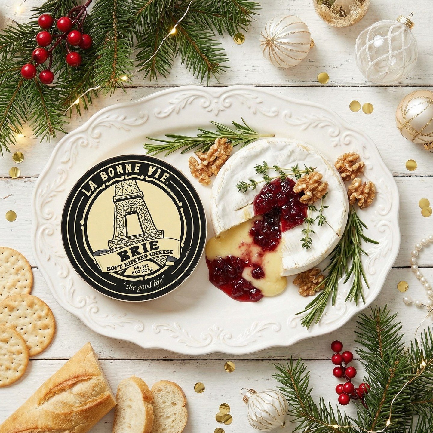 Baked Brie is the holiday hosting shortcut everyone should know! 

Our Double Cr&egrave;me Brie melts perfectly and turns into the coziest appetizer with just a few simple toppings. Get the recipe in our bio!