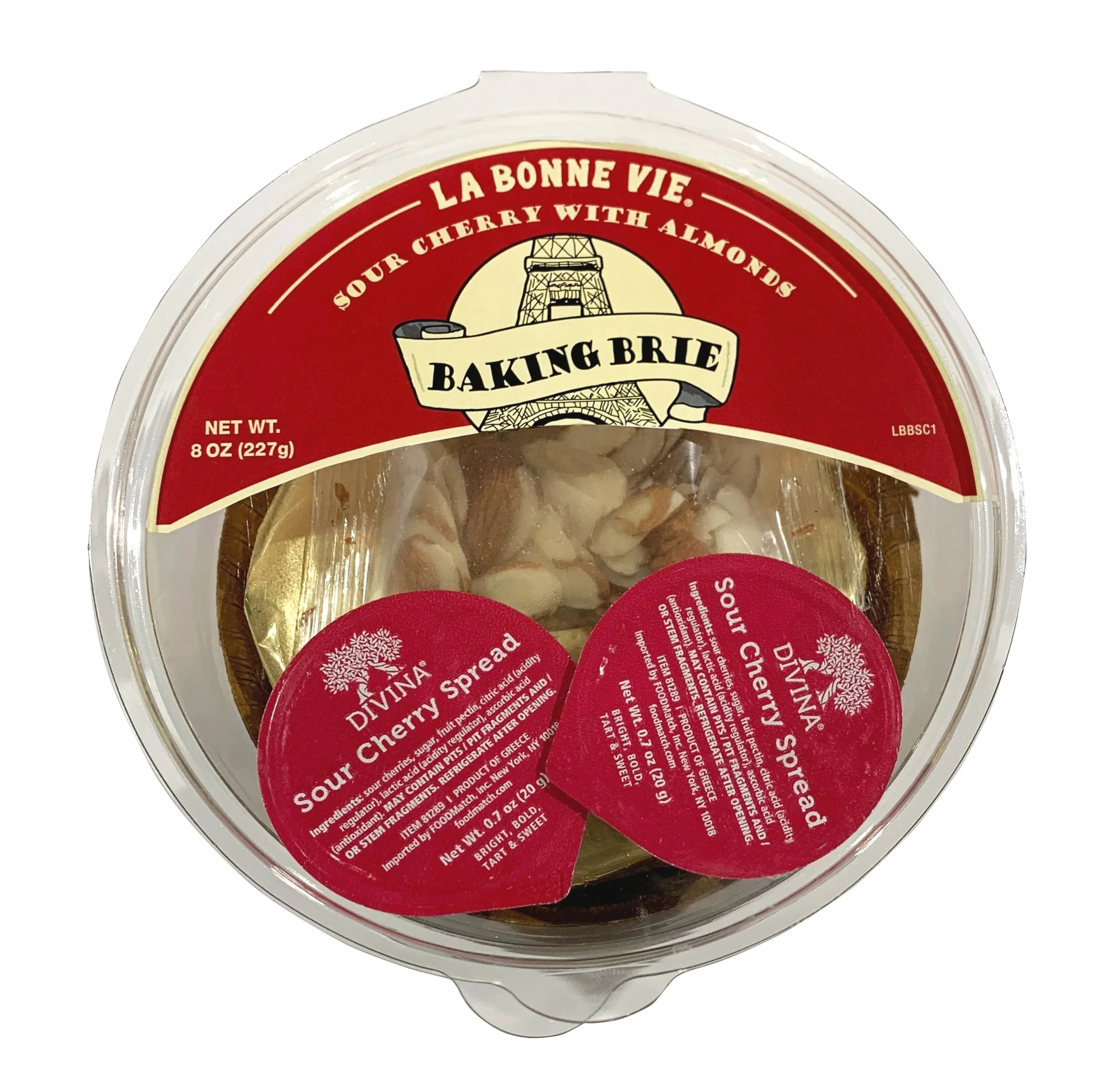 Sour Cherry and Almonds Baking Brie