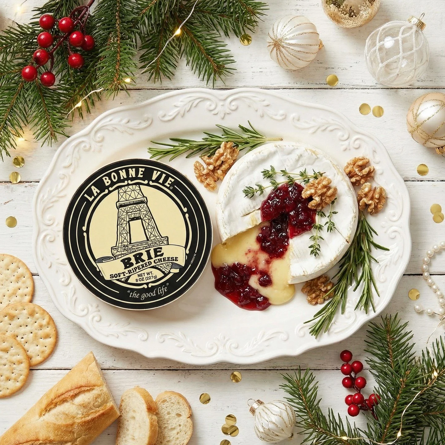 Baked Brie is the holiday hosting shortcut everyone should know! 

Our Double Cr&egrave;me Brie melts perfectly and turns into the coziest appetizer with just a few simple toppings. Get the recipe in our bio!