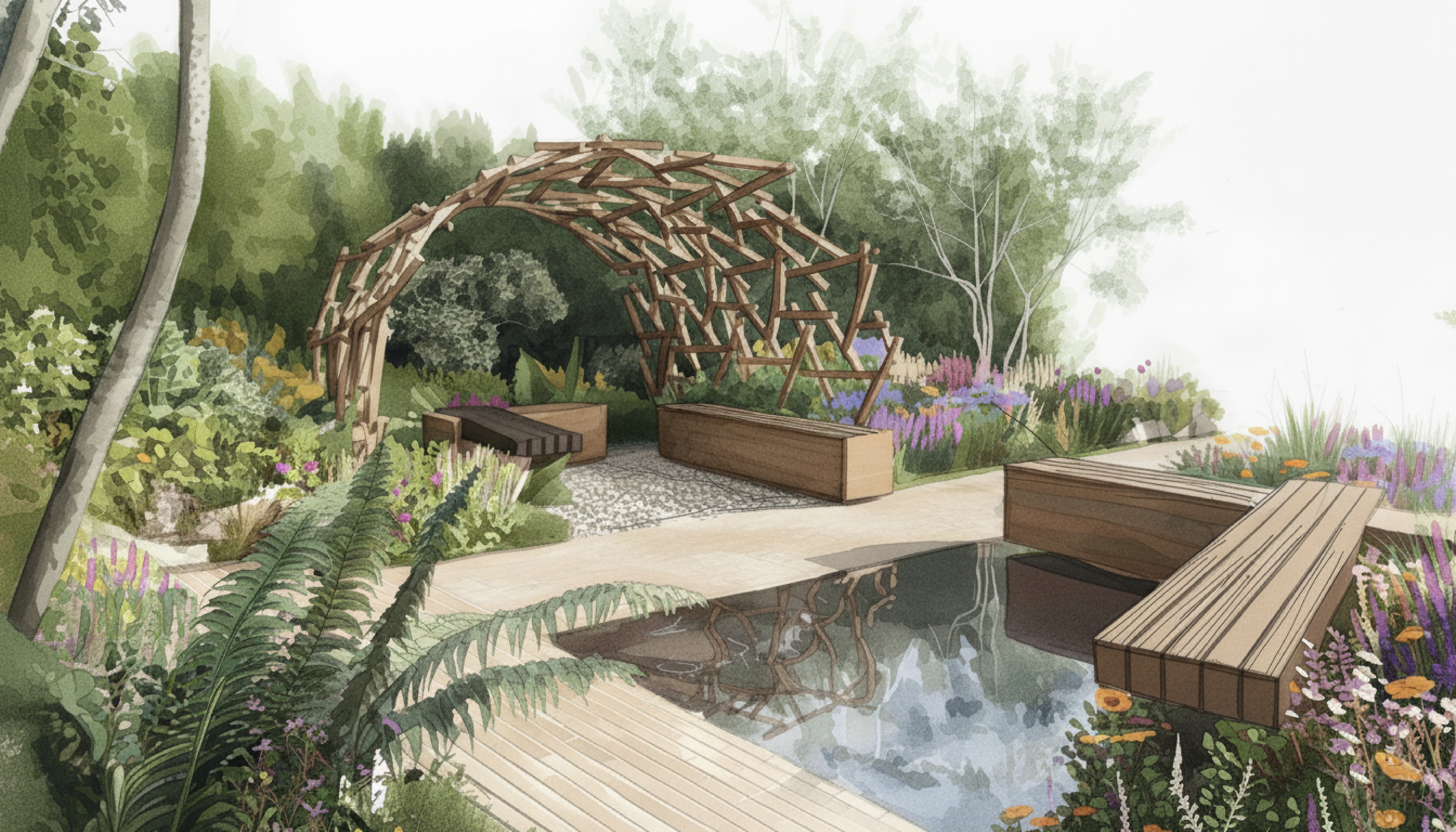 Chelsea Flower Show 2026: Developing the reciprocal frame at the heart of our garden