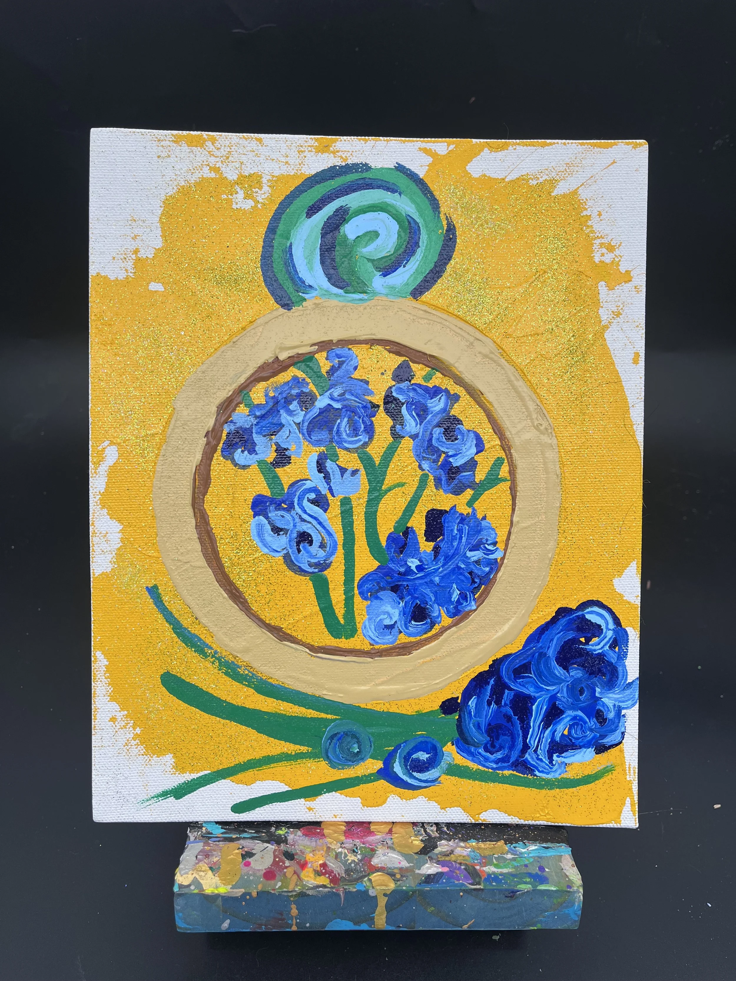 Van Goghnut: Irises (Inspired by Vincent VanGogh, 1890) Space Donut