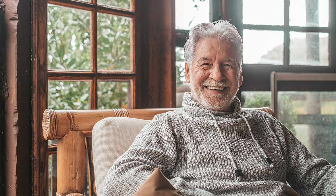 Smiling older gentleman