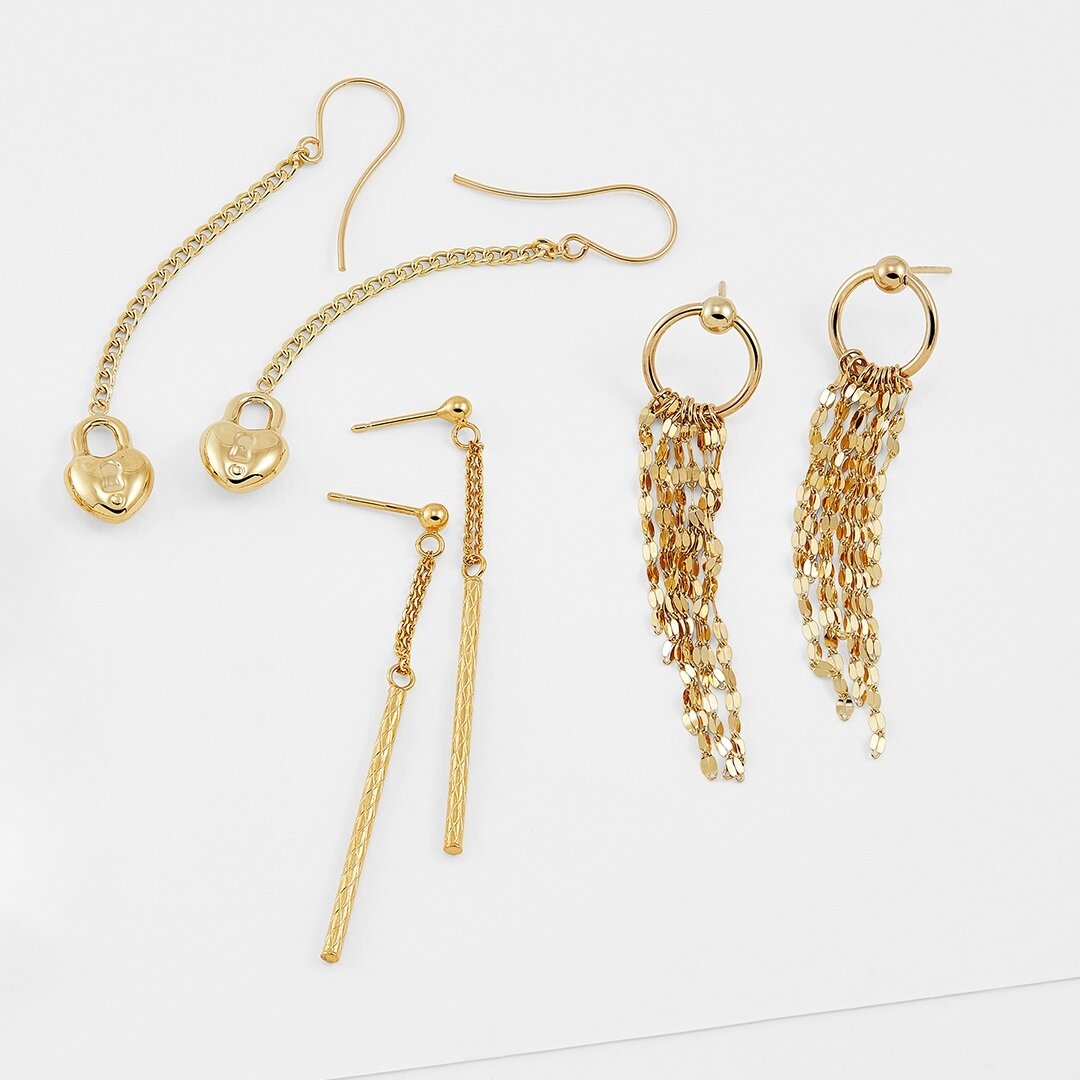 Sundays are for #brunching and accessorizing! Get ready make a splash with these gorgeous gold earring choices.⁠
⁠
#gold #earrings #migm #mayisgoldmonth⁠